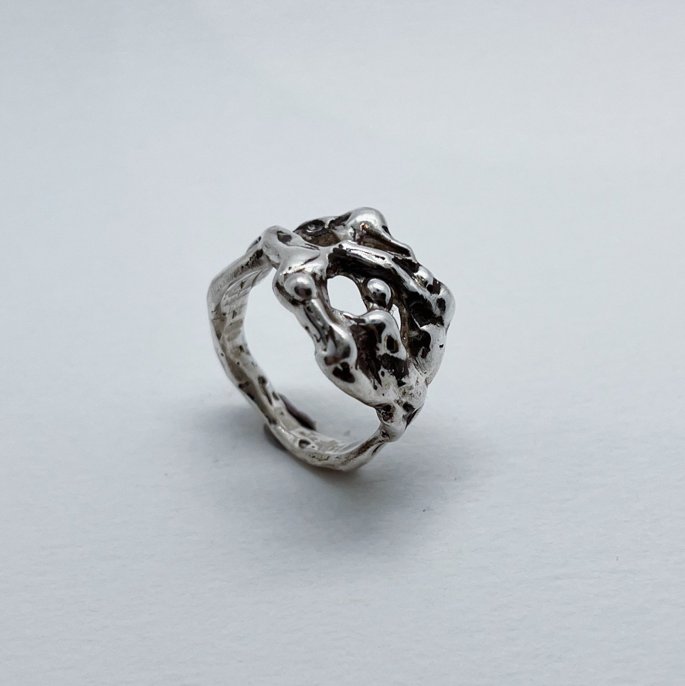 PUMICE - Silver Ring by Em Niwa - Em Niwa