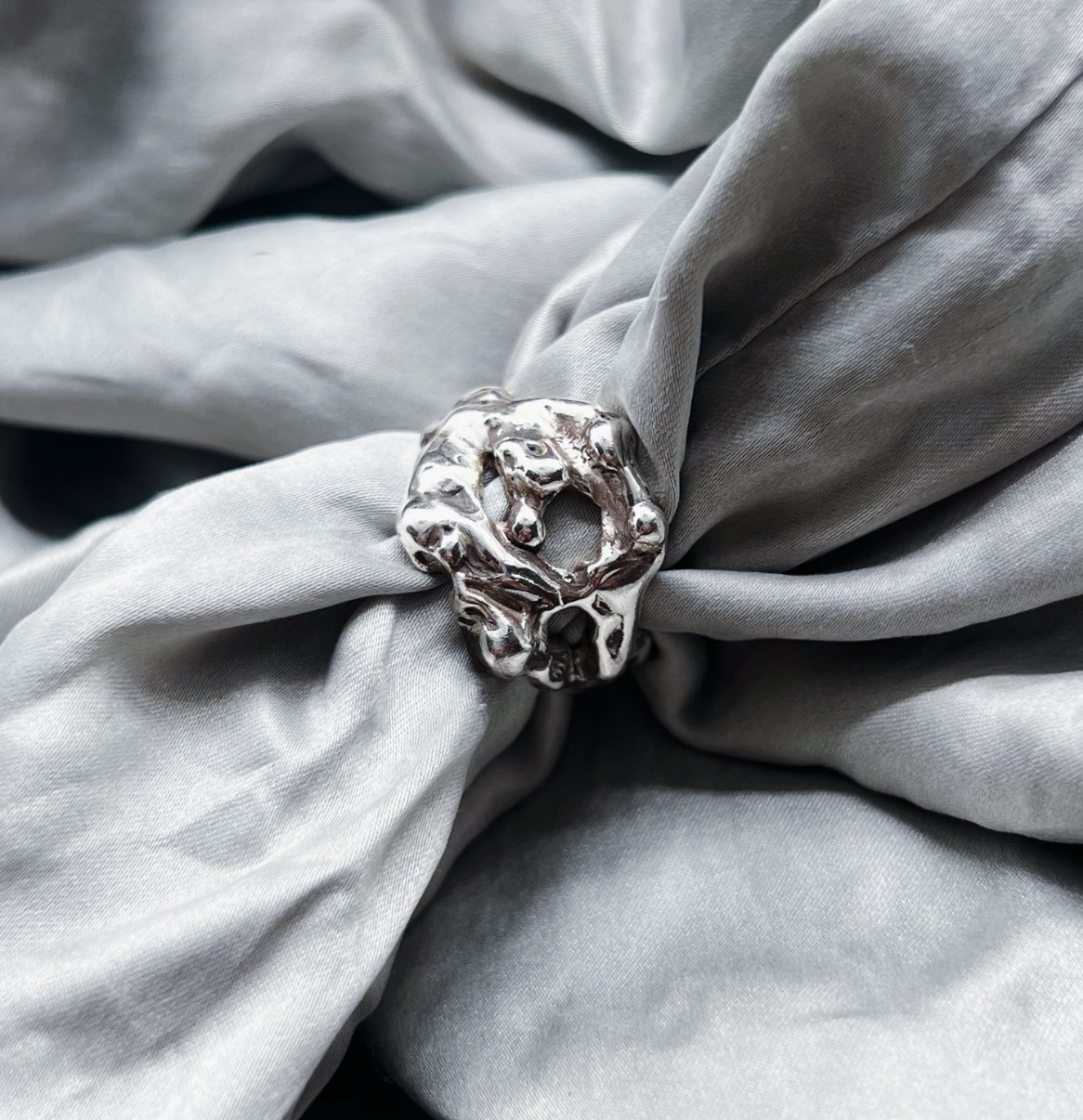 PUMICE - Silver Ring by Em Niwa - Em Niwa