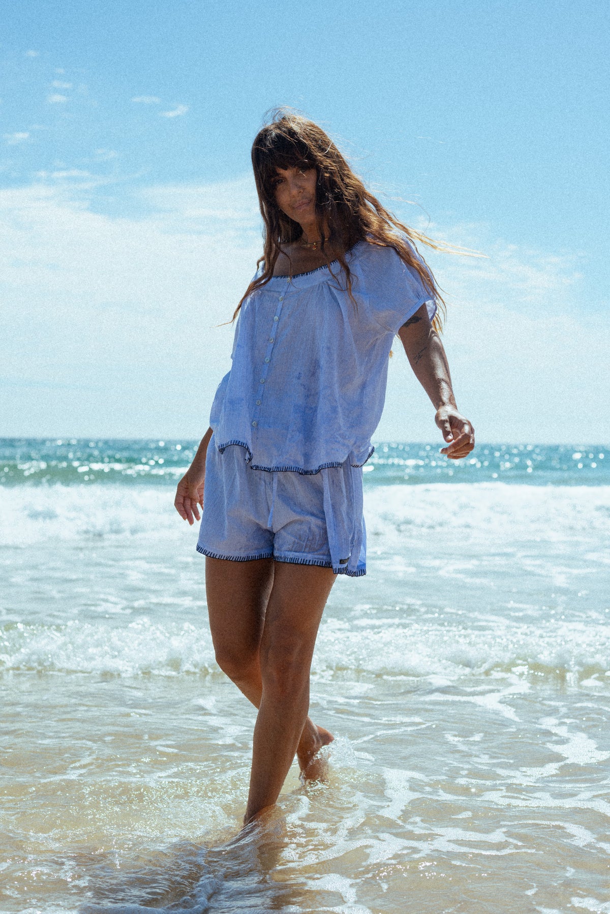 RORY BUTTON UP BLOUSE - Atmosea