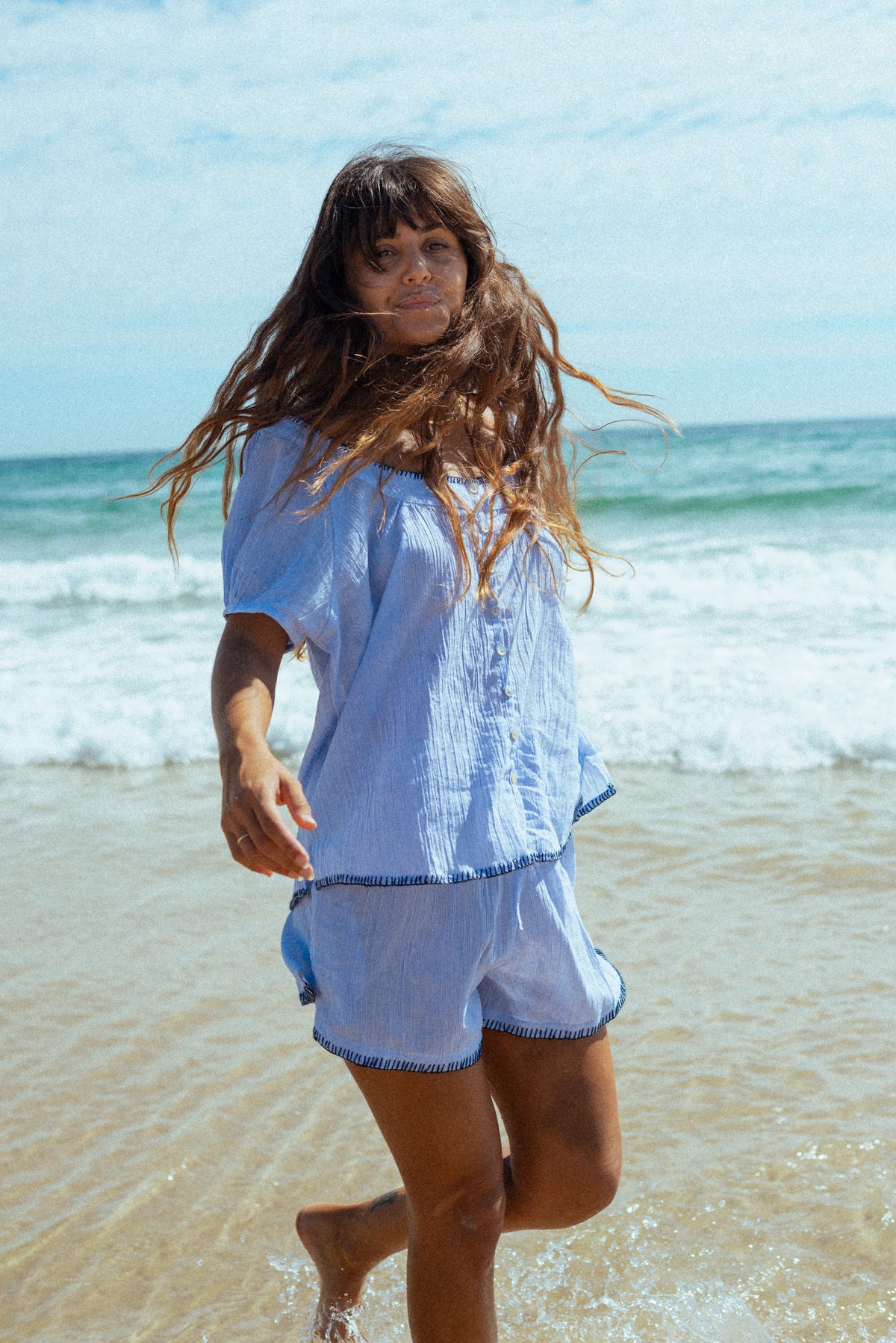 RORY BUTTON UP BLOUSE - Atmosea