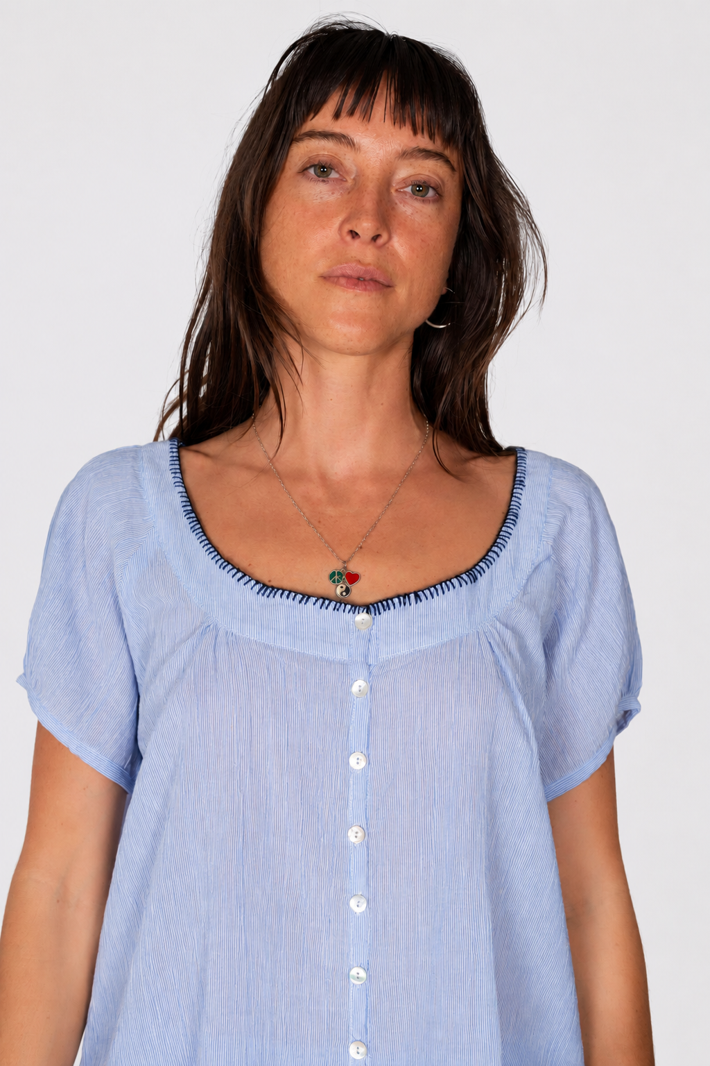 RORY BUTTON UP BLOUSE - Atmosea