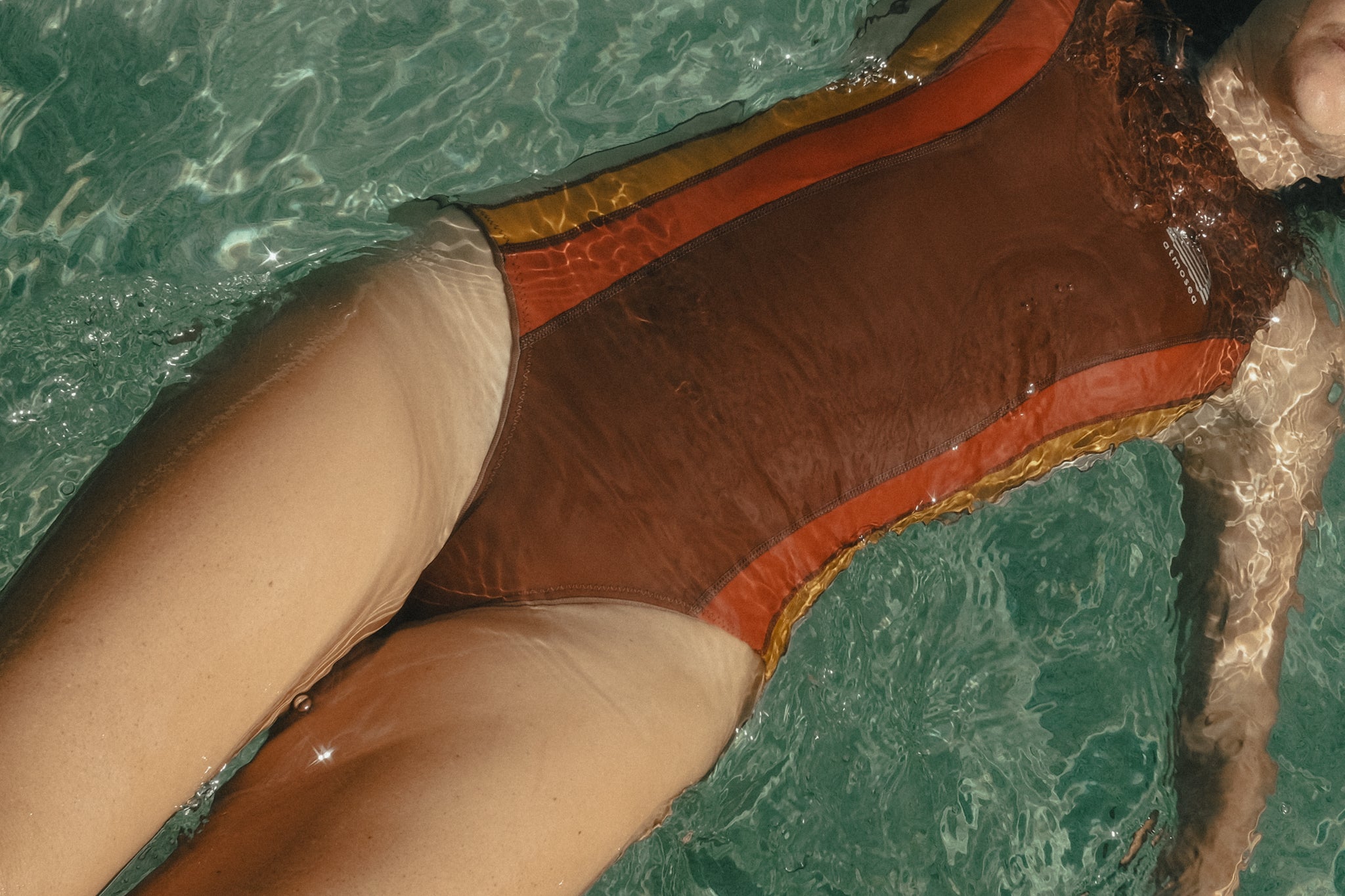 Shoulder Closure Onesie in Sunset - Atmosea