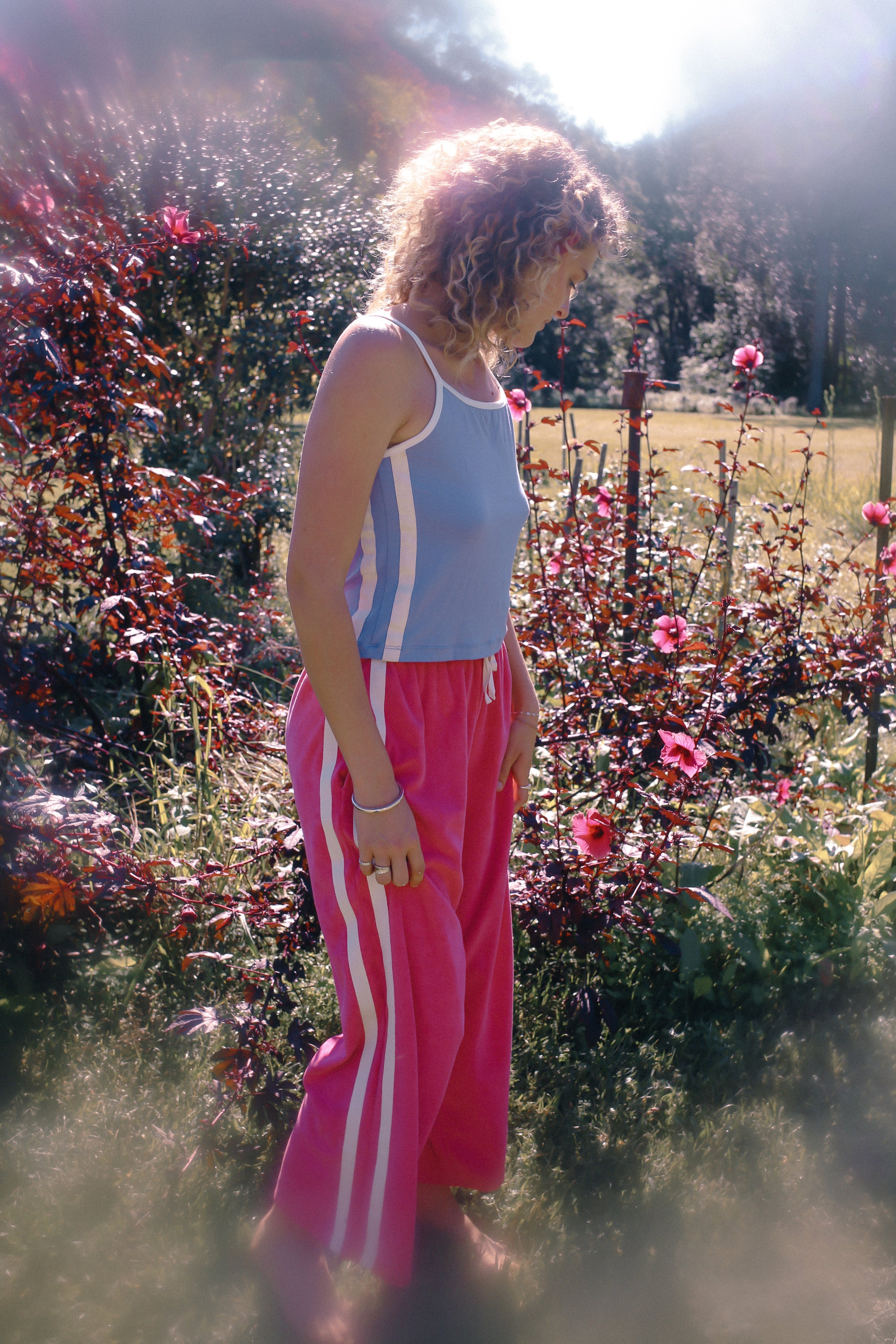 Sporty Crop Top in Lavender - Atmosea