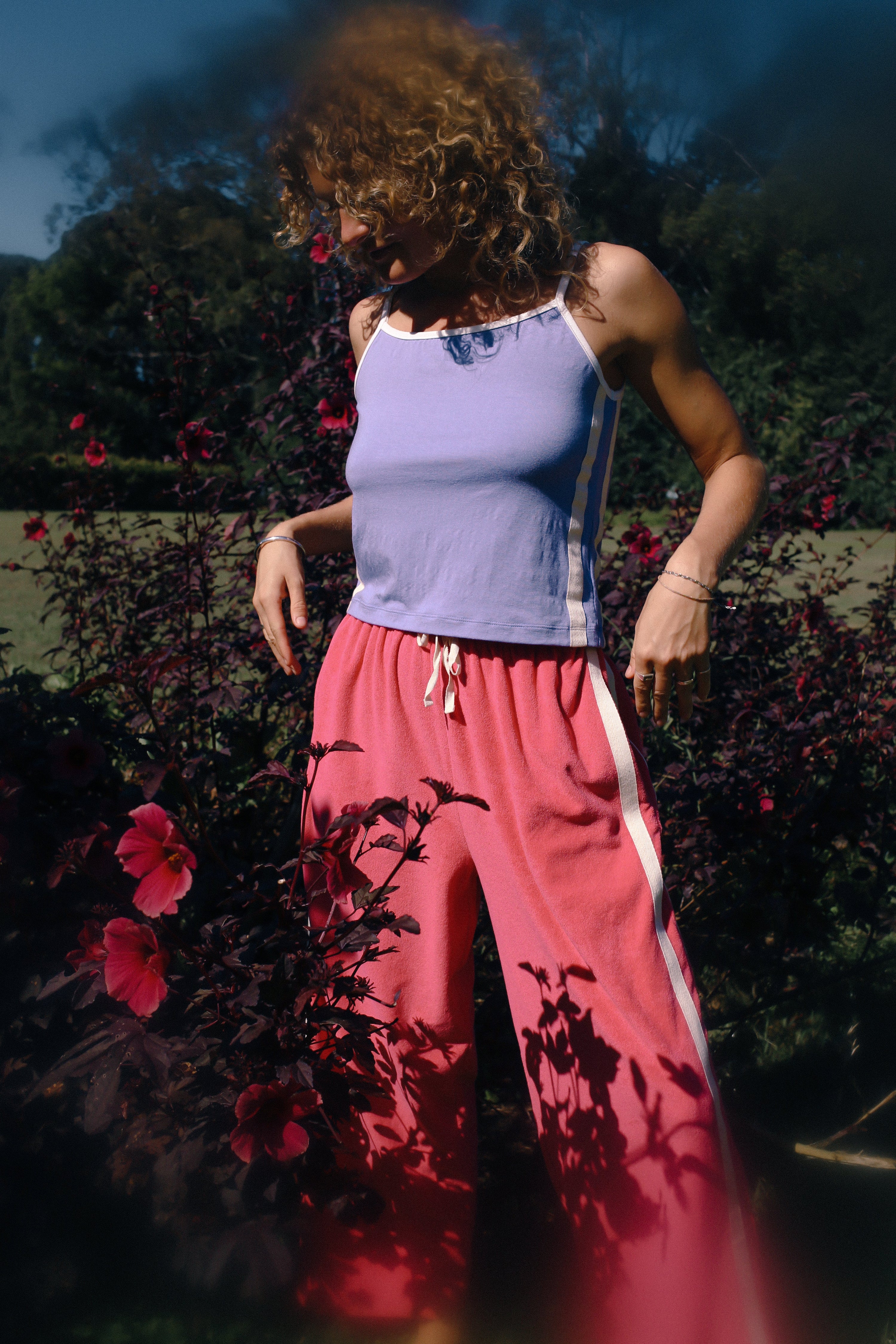 Sporty Crop Top in Lavender - Atmosea