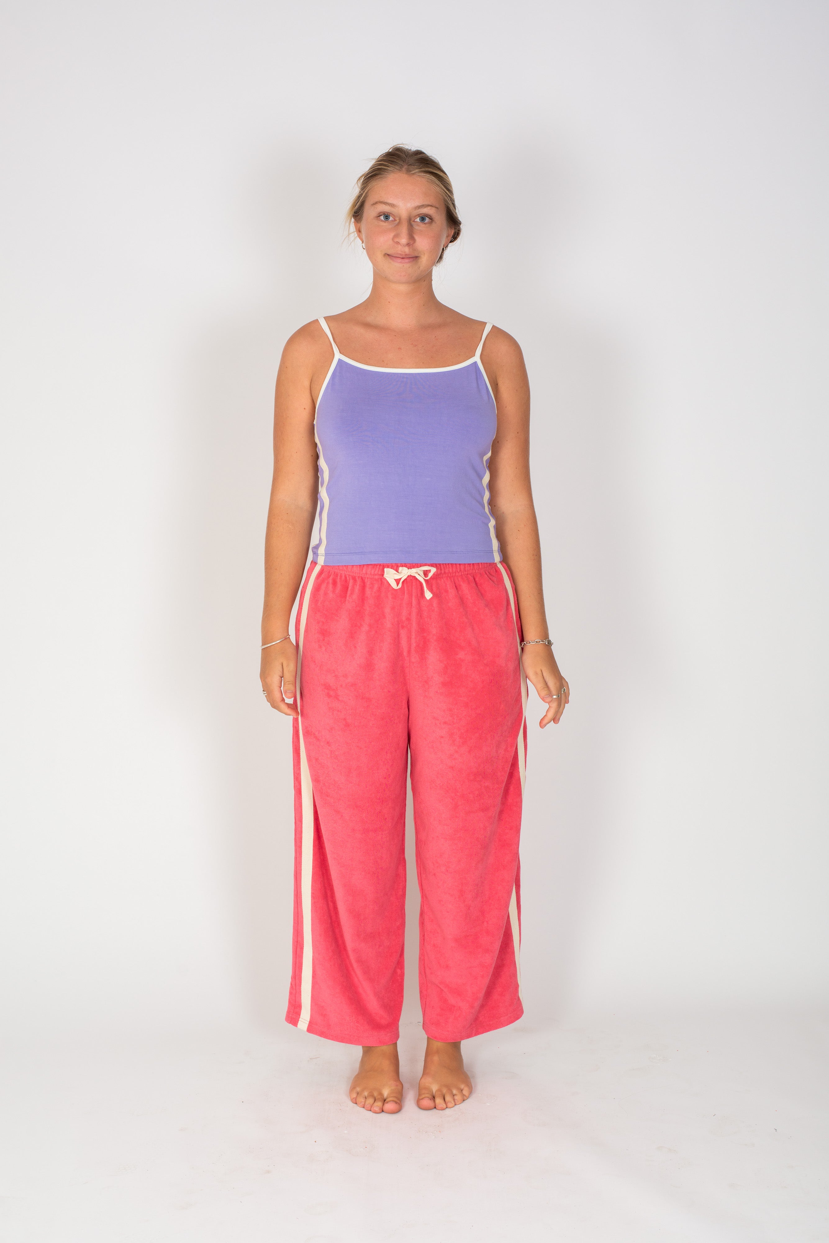 Sporty Crop Top in Lavender - Atmosea