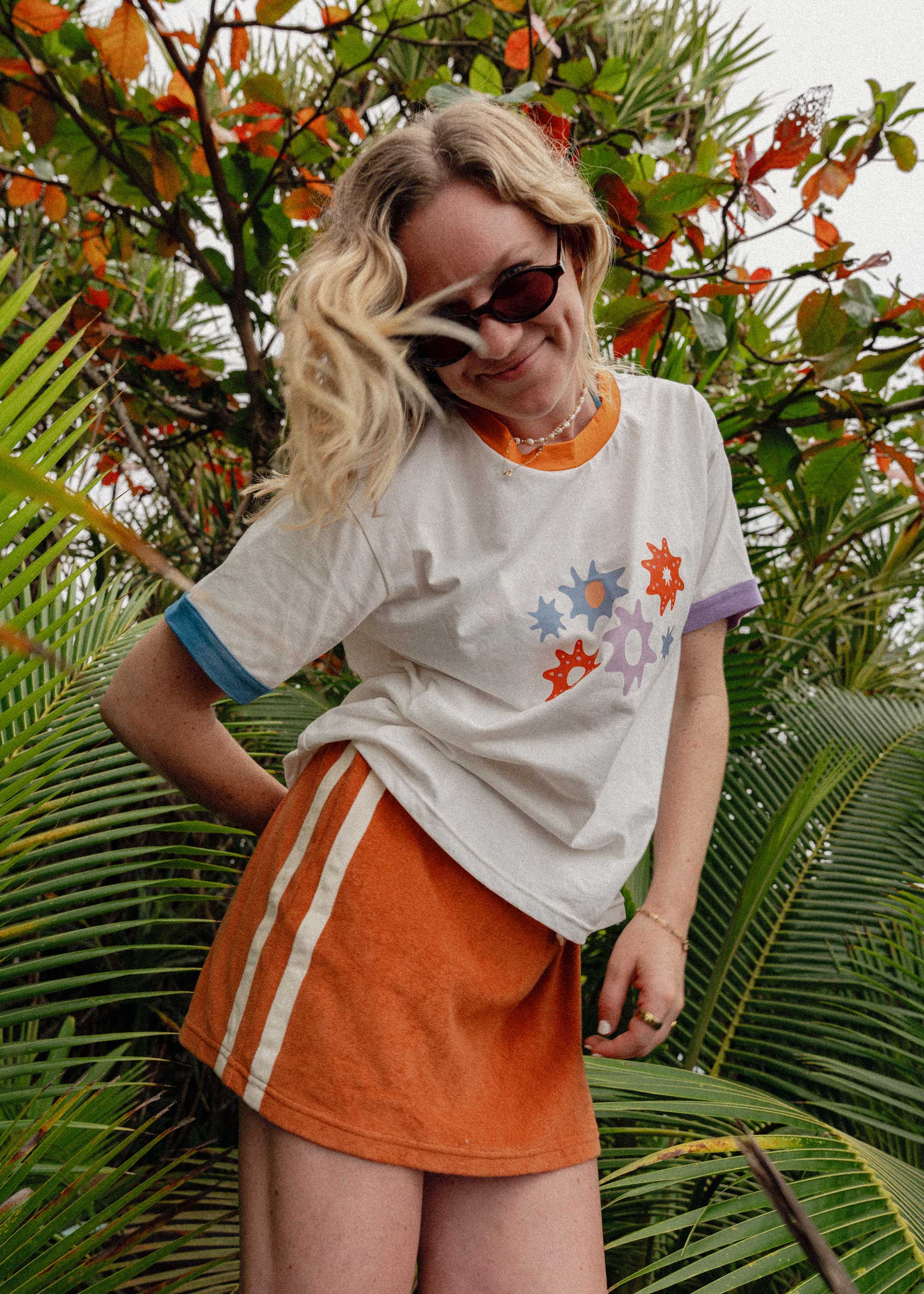 Sporty Terry Skirt in Rust - Atmosea