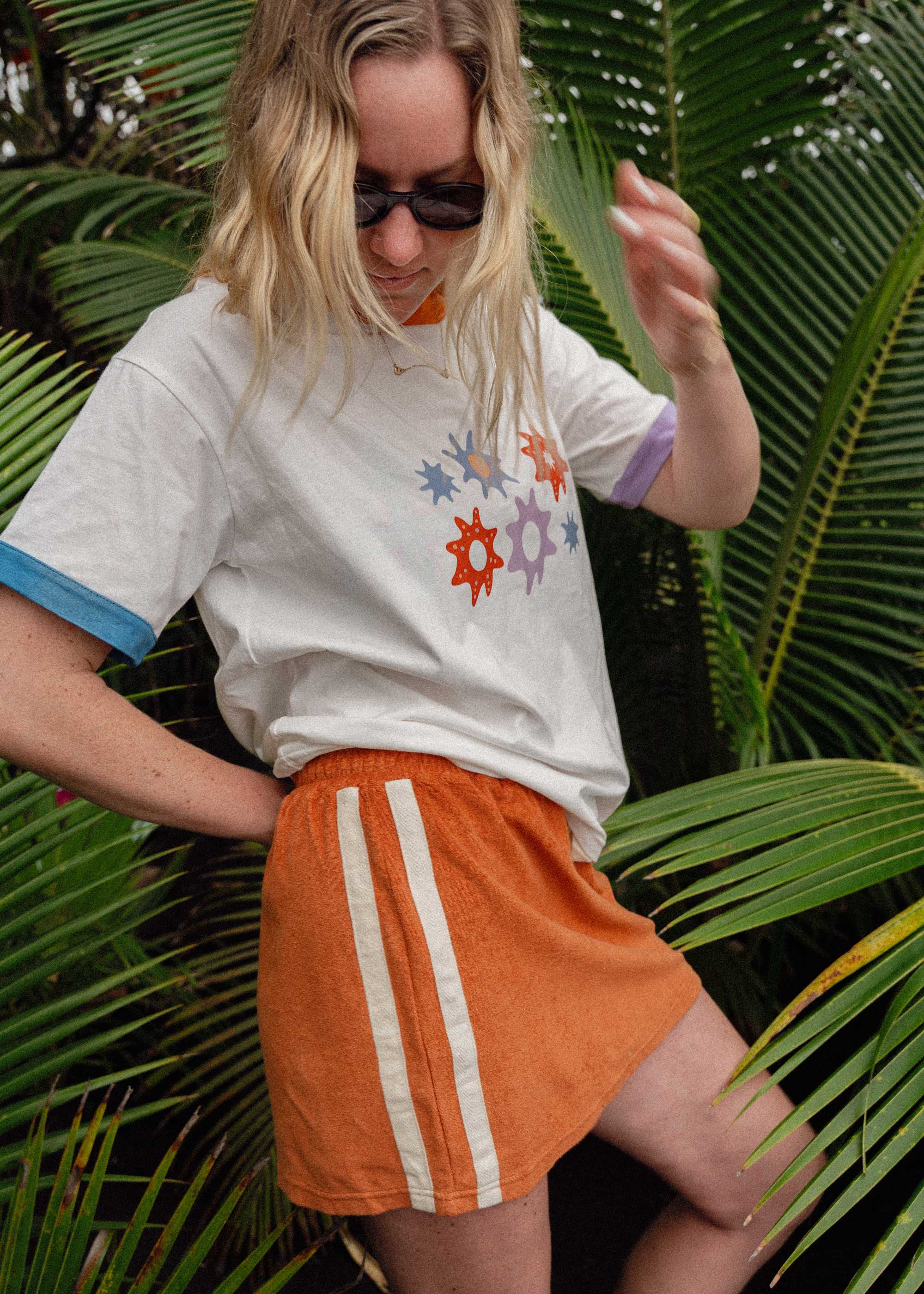 Sporty Terry Skirt in Rust - Atmosea