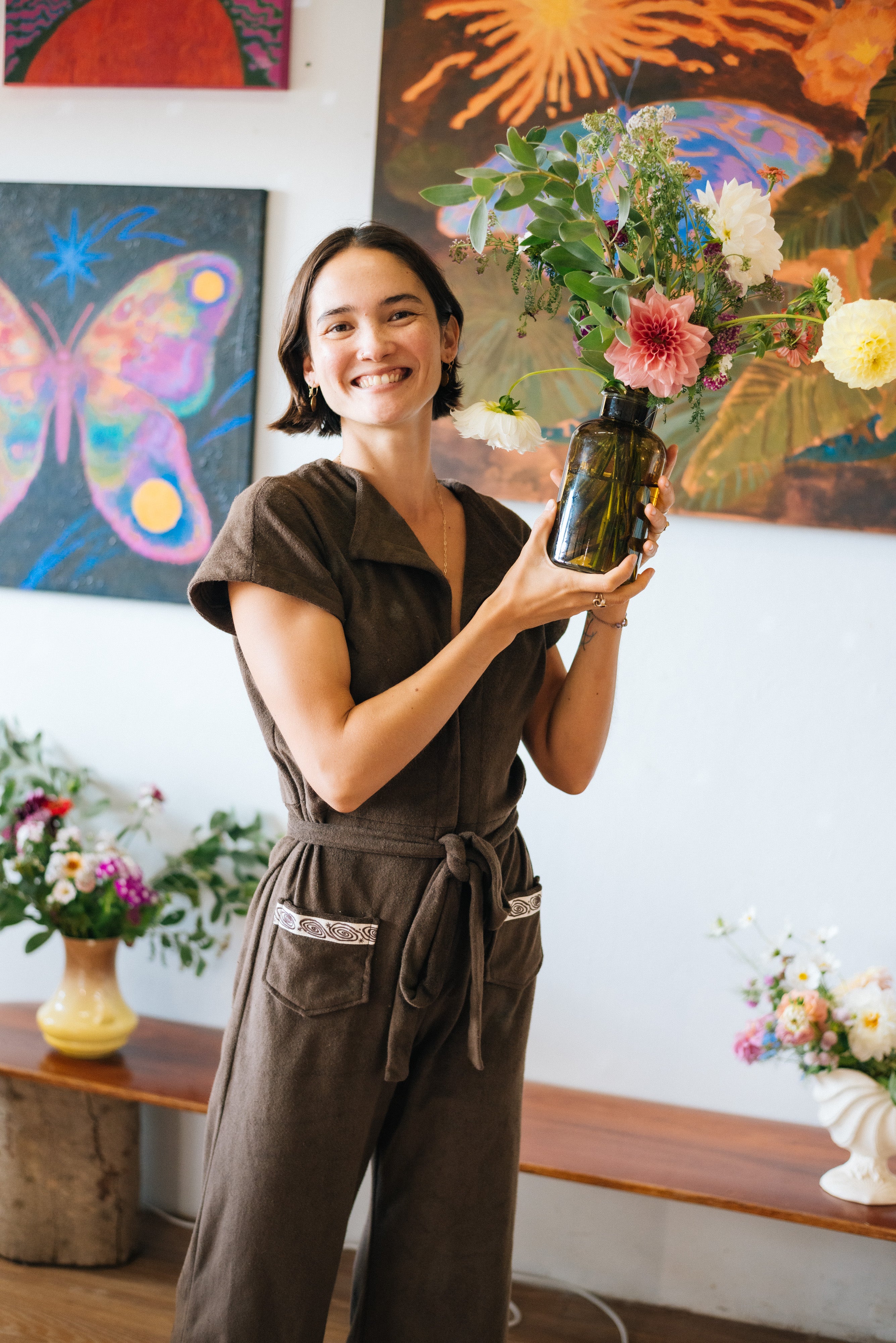 Terry Boiler Suit Brown - Atmosea