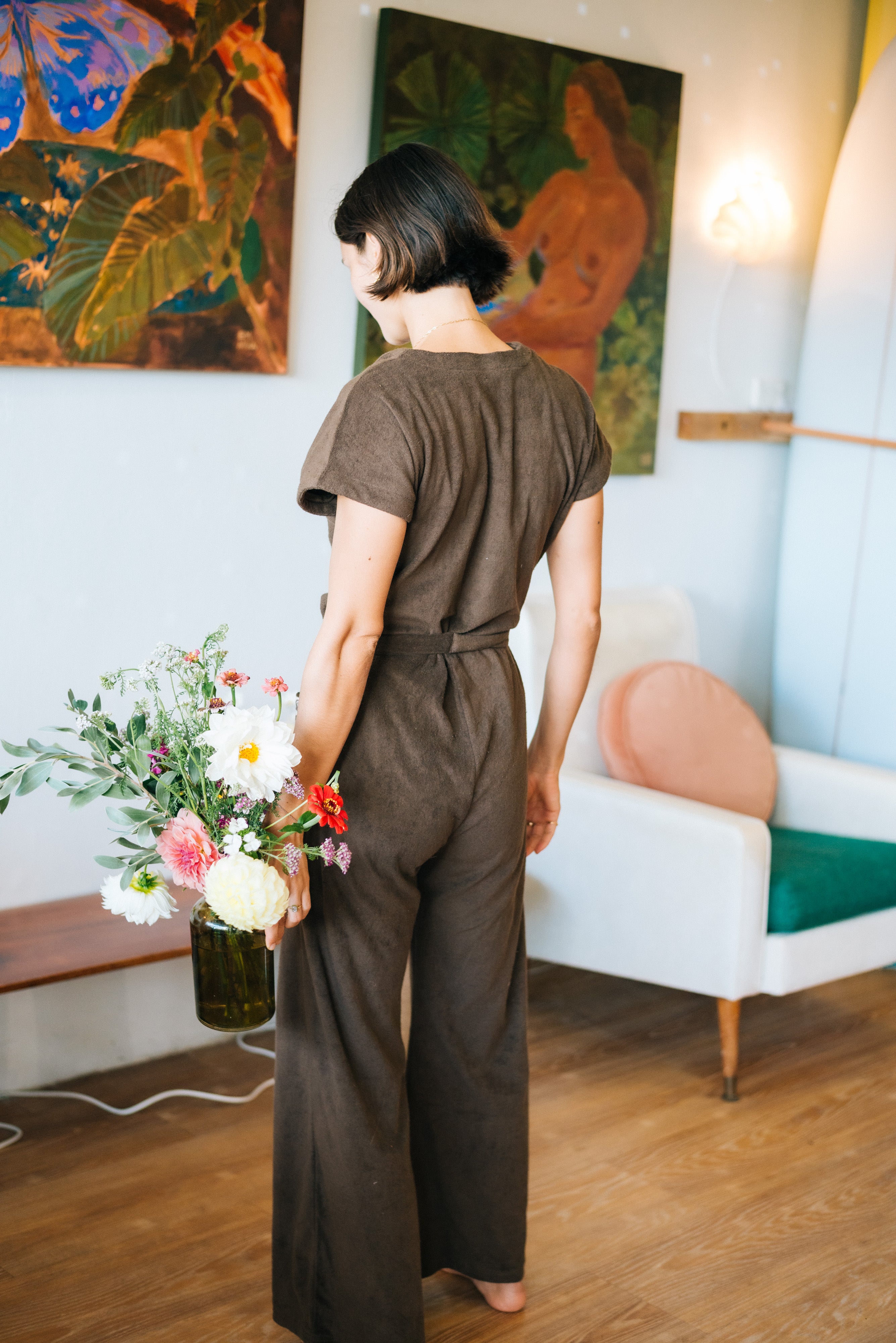 Terry Boiler Suit Brown - Atmosea