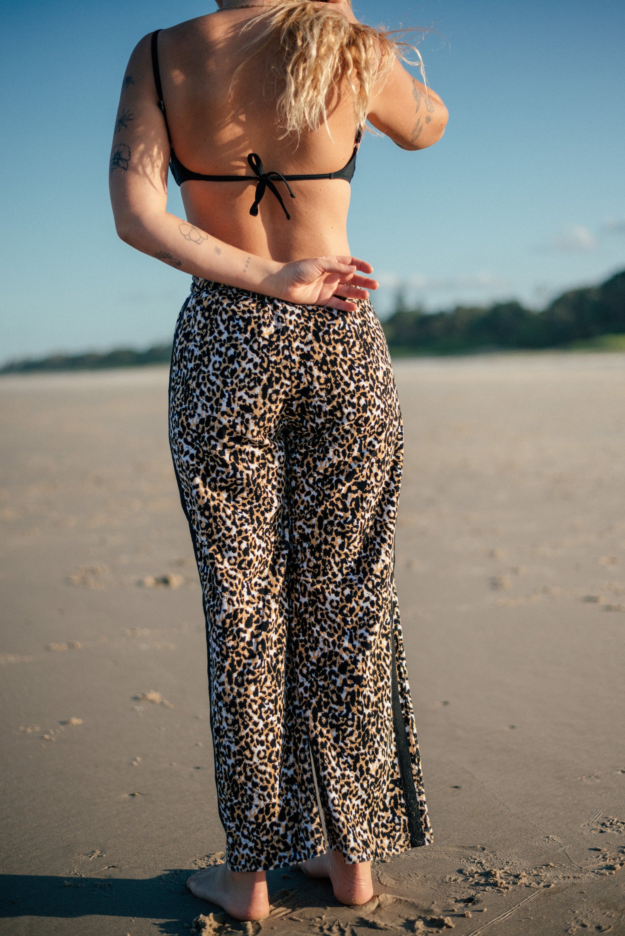 Terry Flare Pant Leopard - Atmosea