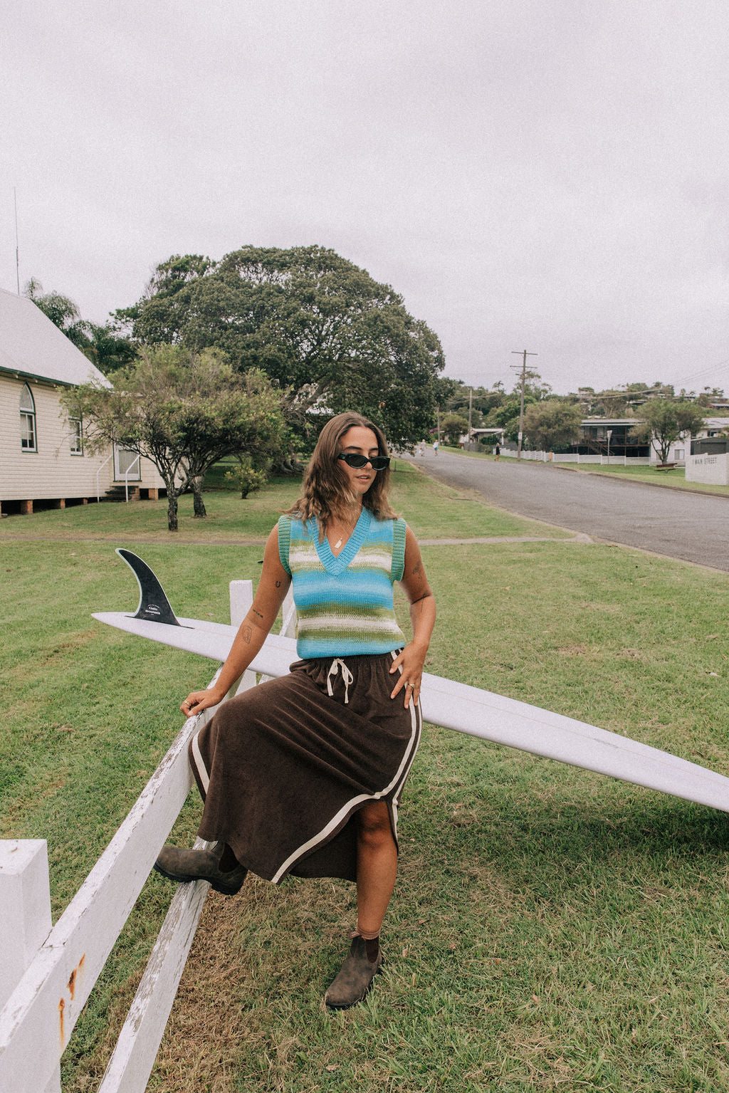 Terry Long Skirt Chocolate - Atmosea