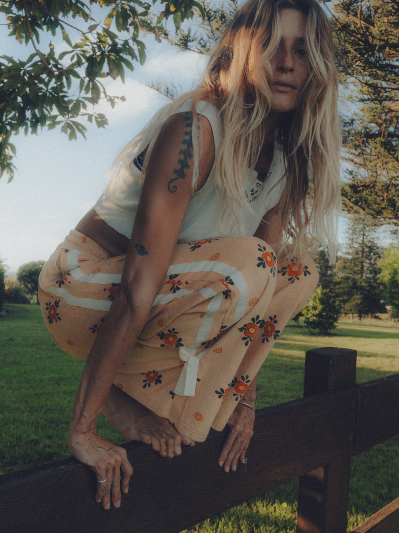 Terry Tie Pants Nasturtium - Atmosea