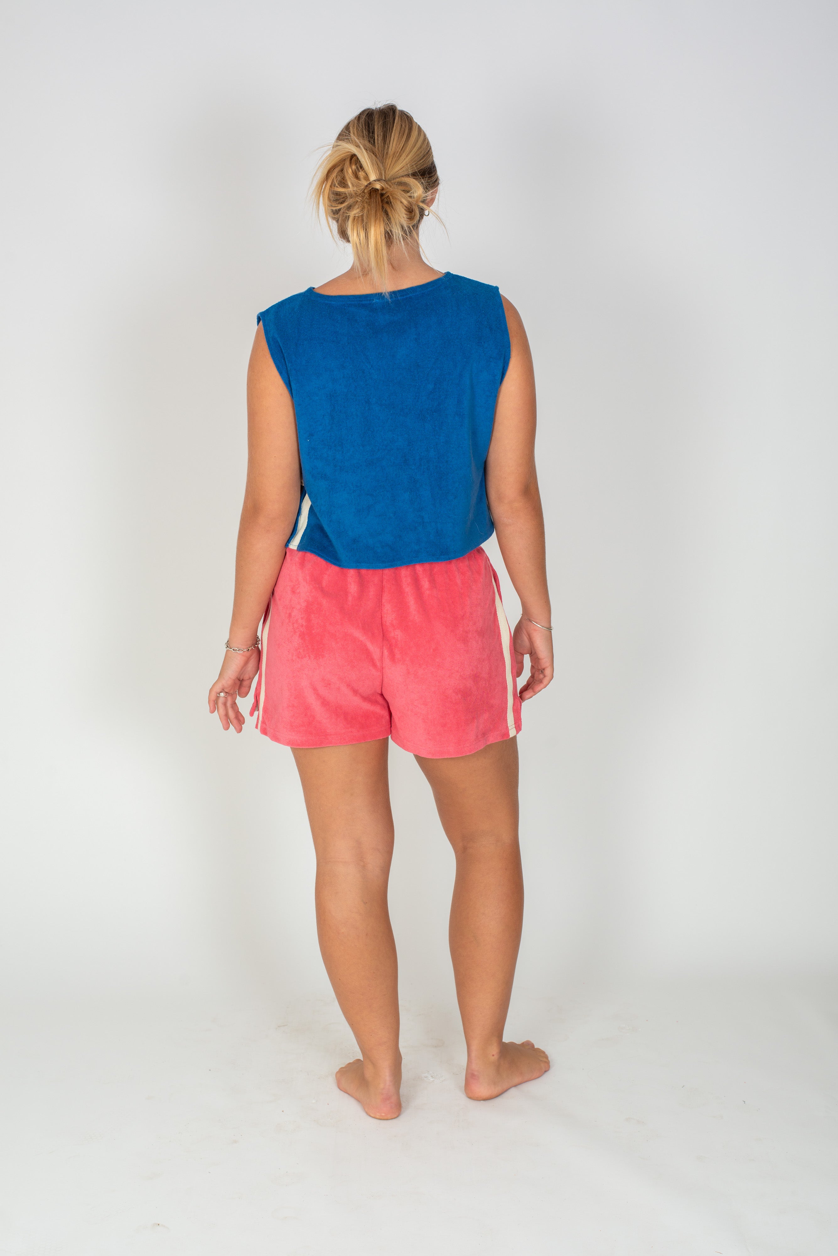 Terry Tie Top in Cobalt - Atmosea