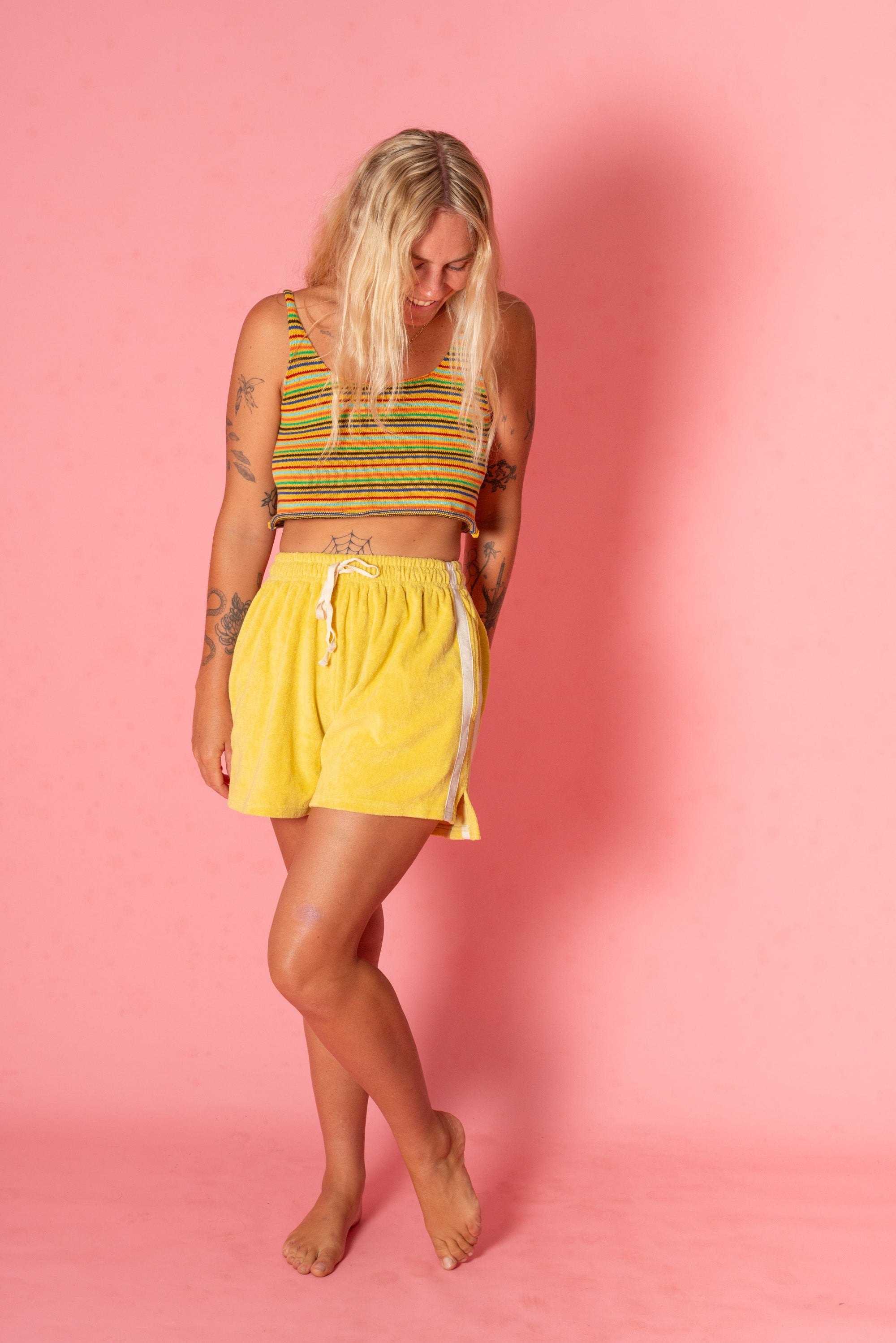 Terry Towelling Shorts Butter - Atmosea