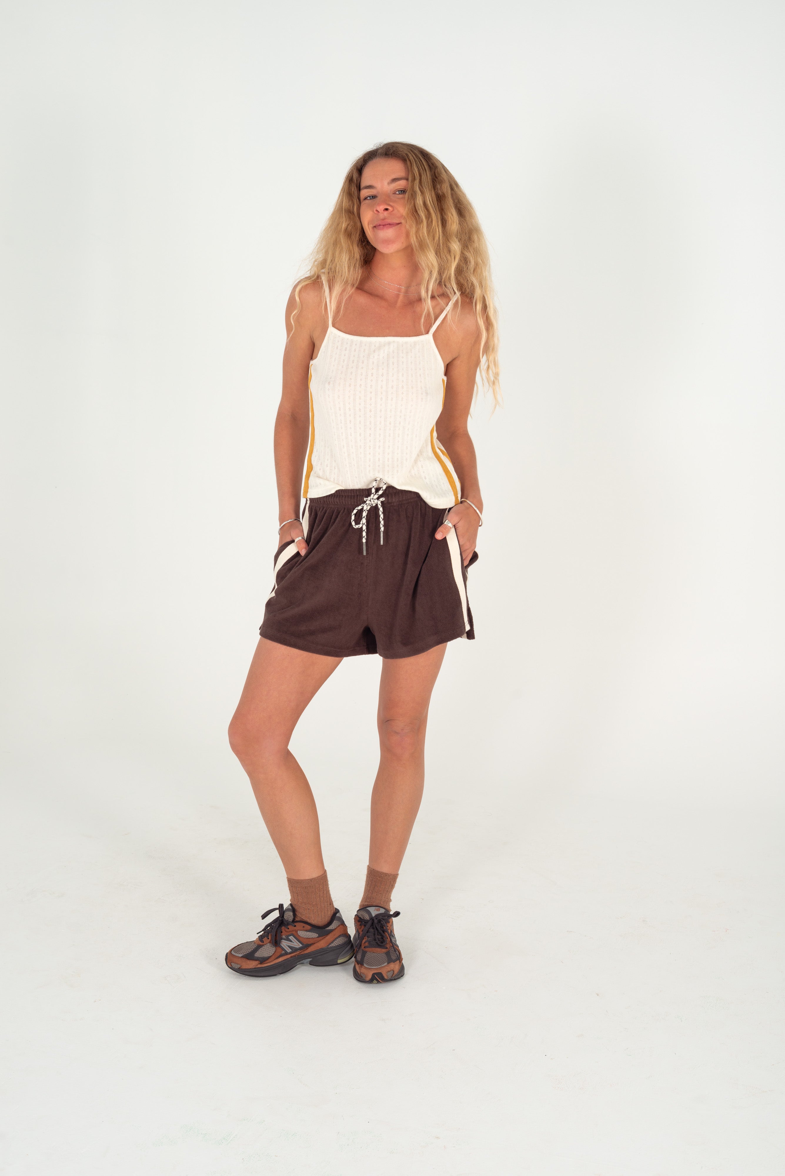 Terry Towelling Shorts Chocolate - Atmosea