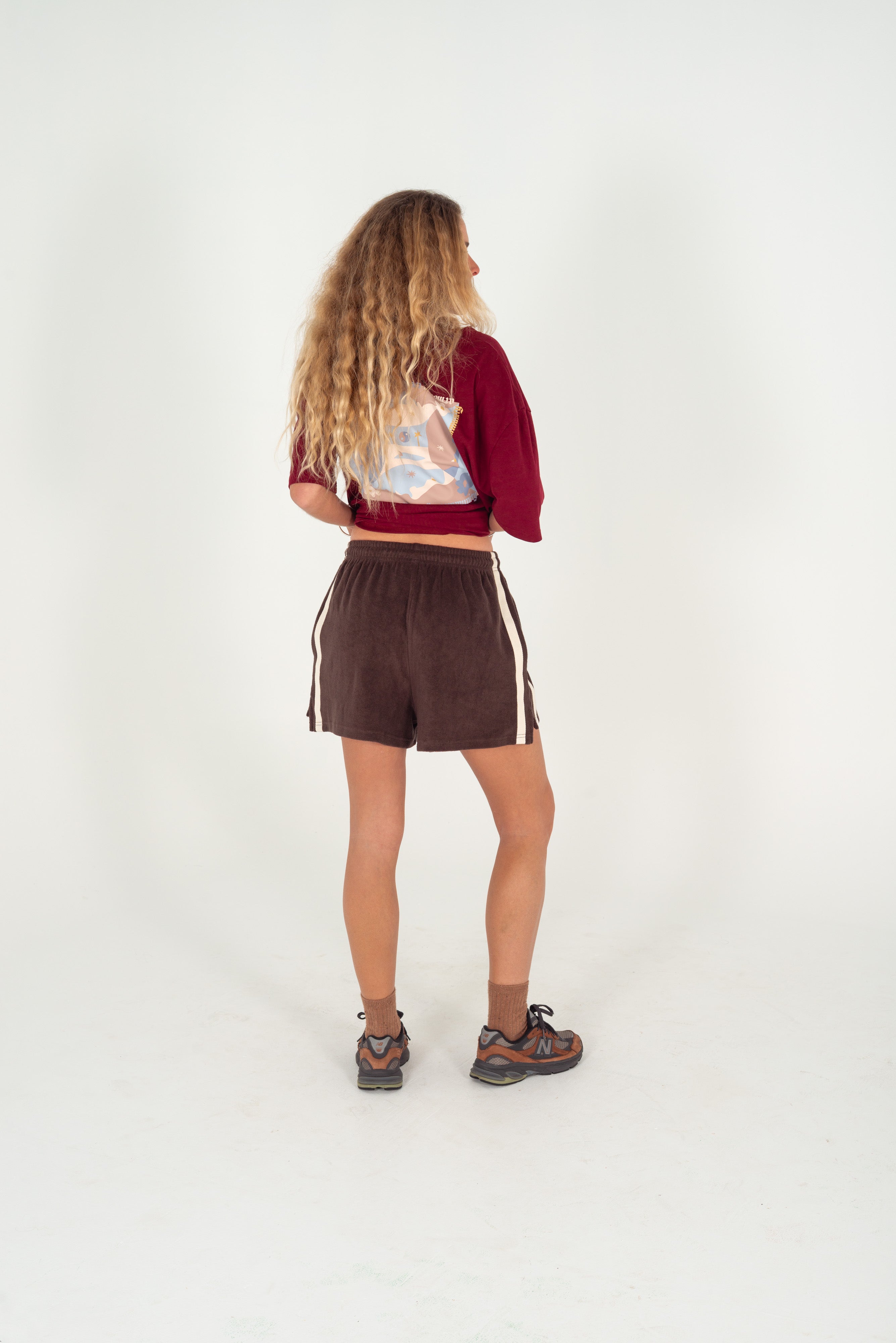 Terry Towelling Shorts Chocolate - Atmosea