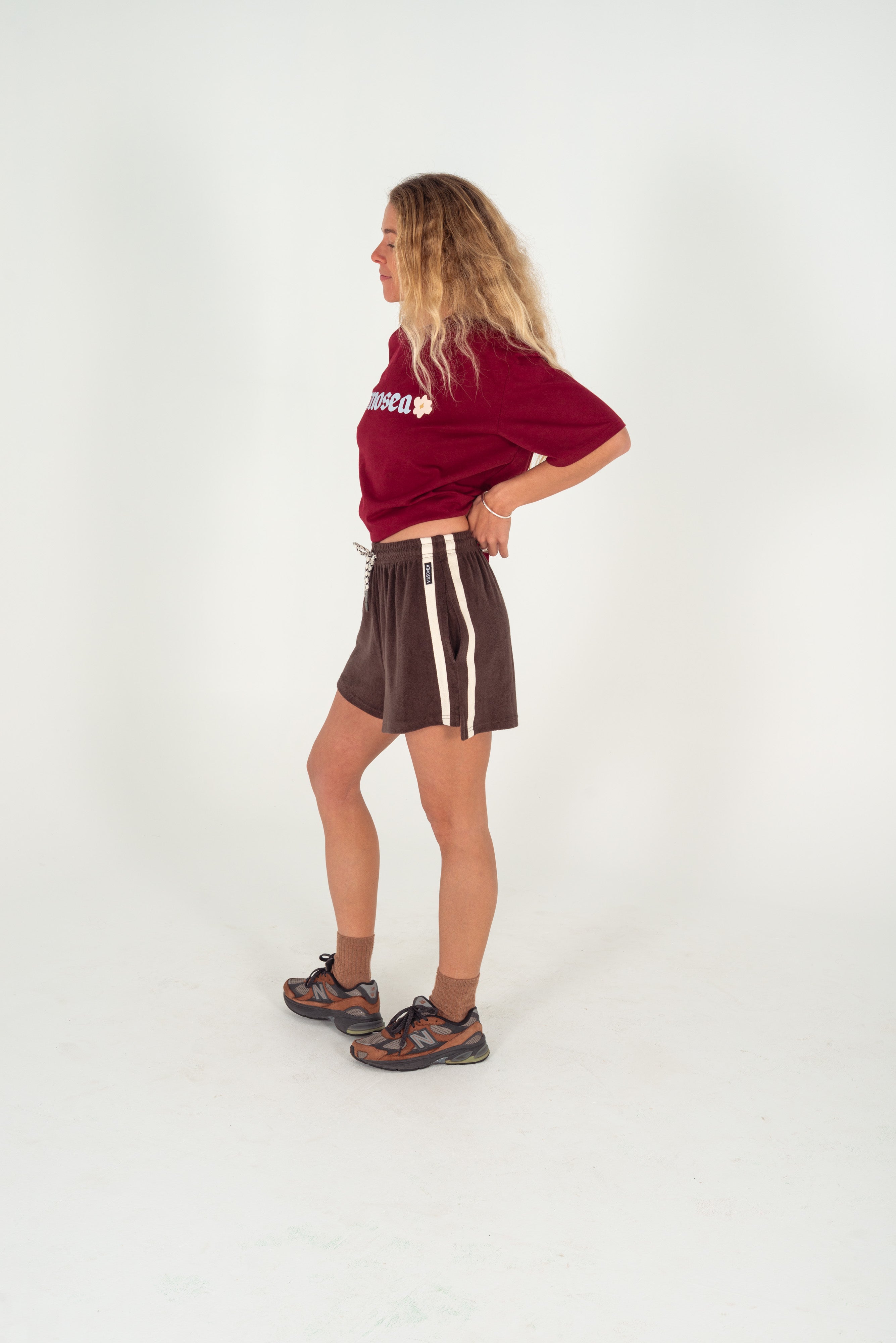 Terry Towelling Shorts Chocolate - Atmosea