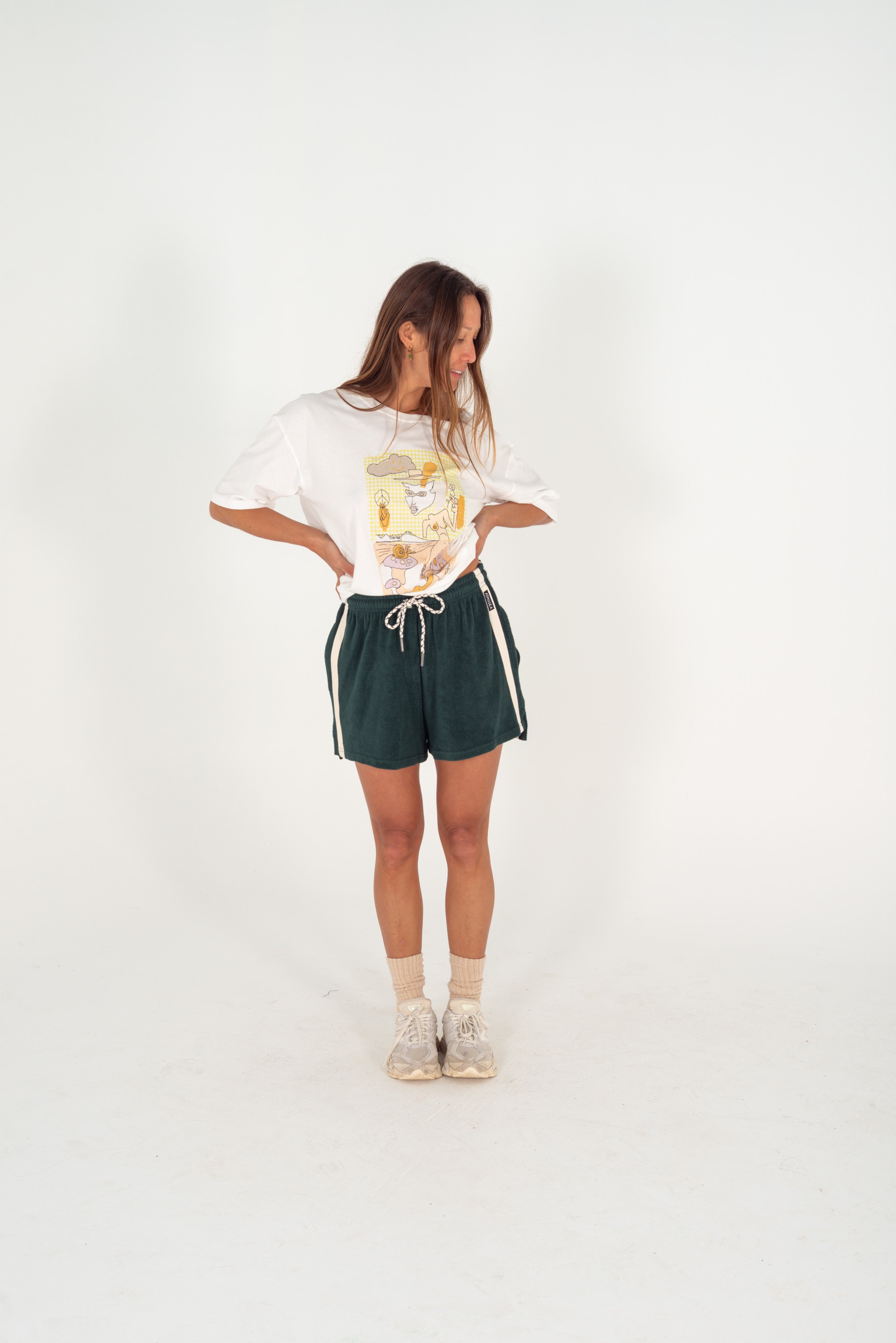 Terry Towelling Shorts Forrest - Atmosea