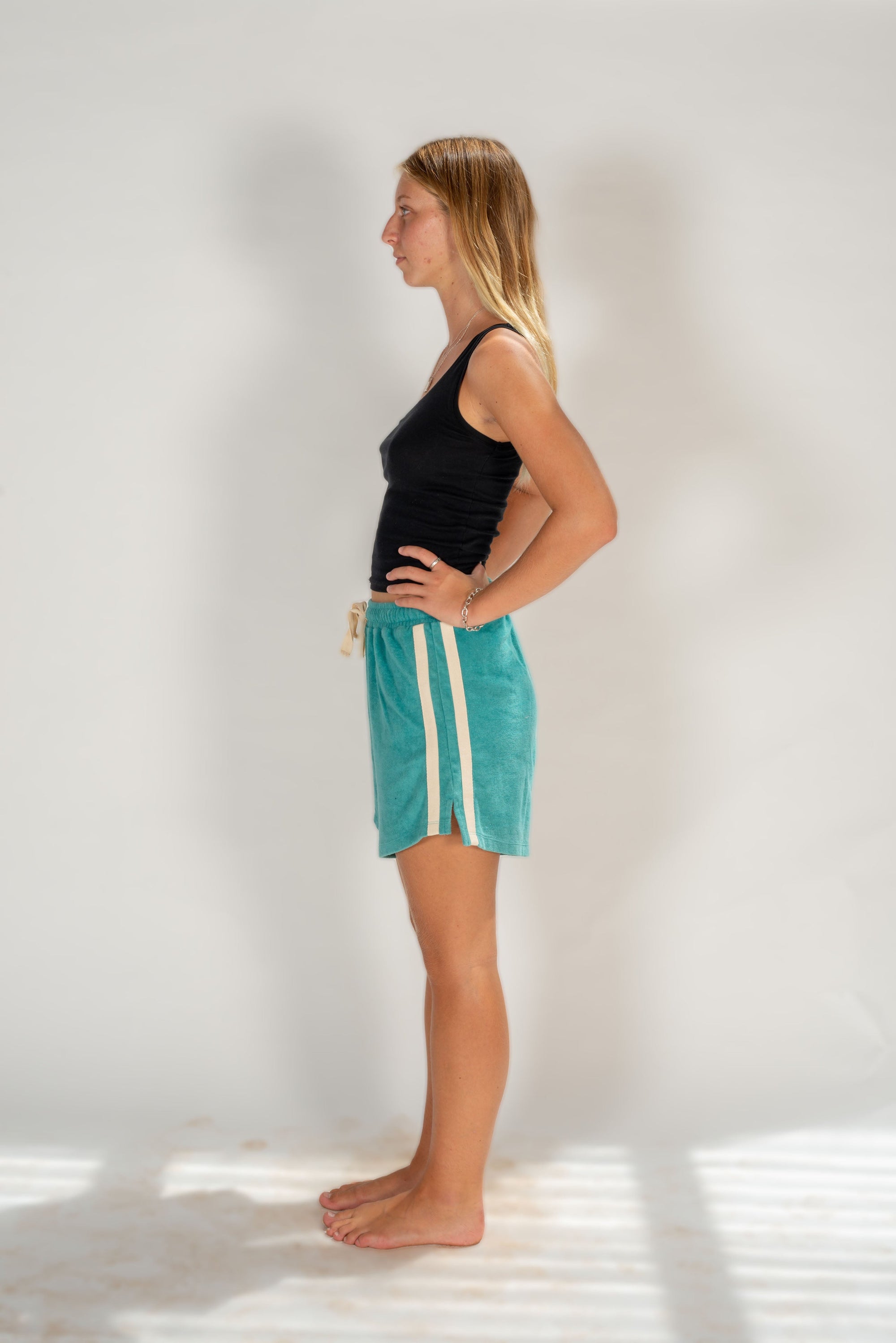 Terry Towelling Shorts in Blue Crush - Atmosea