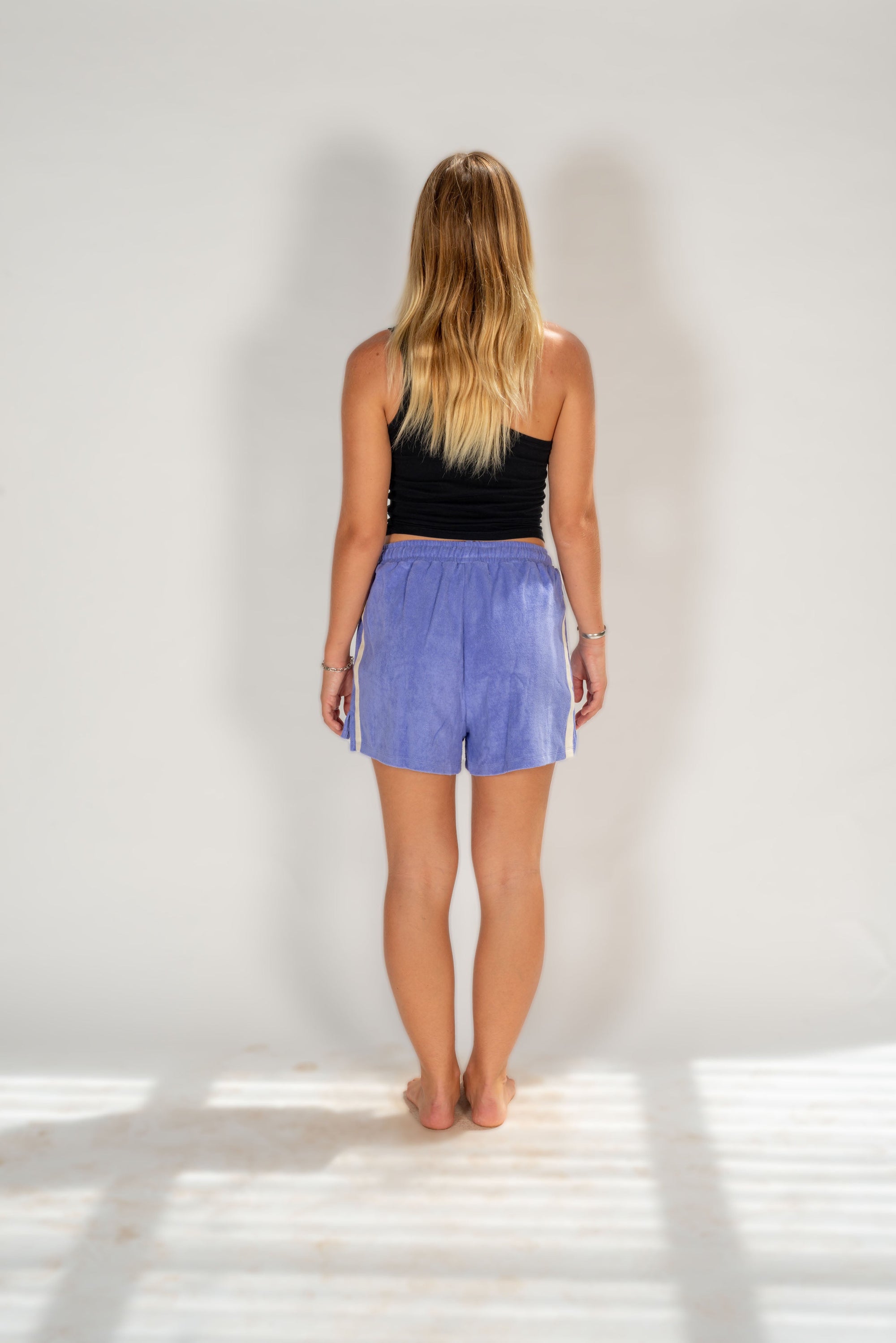 Terry Towelling Shorts in Lavender - Atmosea