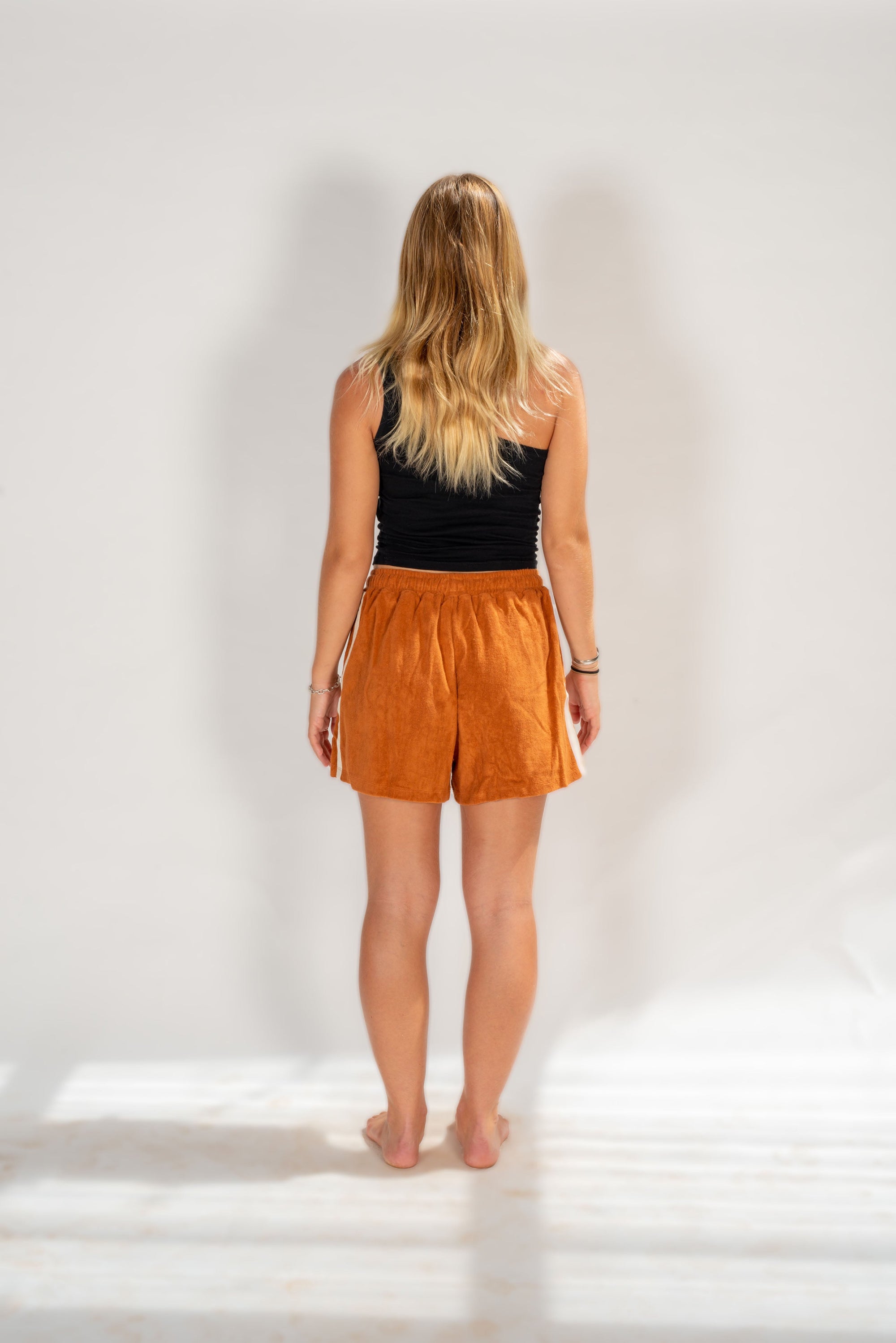 Terry Towelling Shorts in Rust - Atmosea