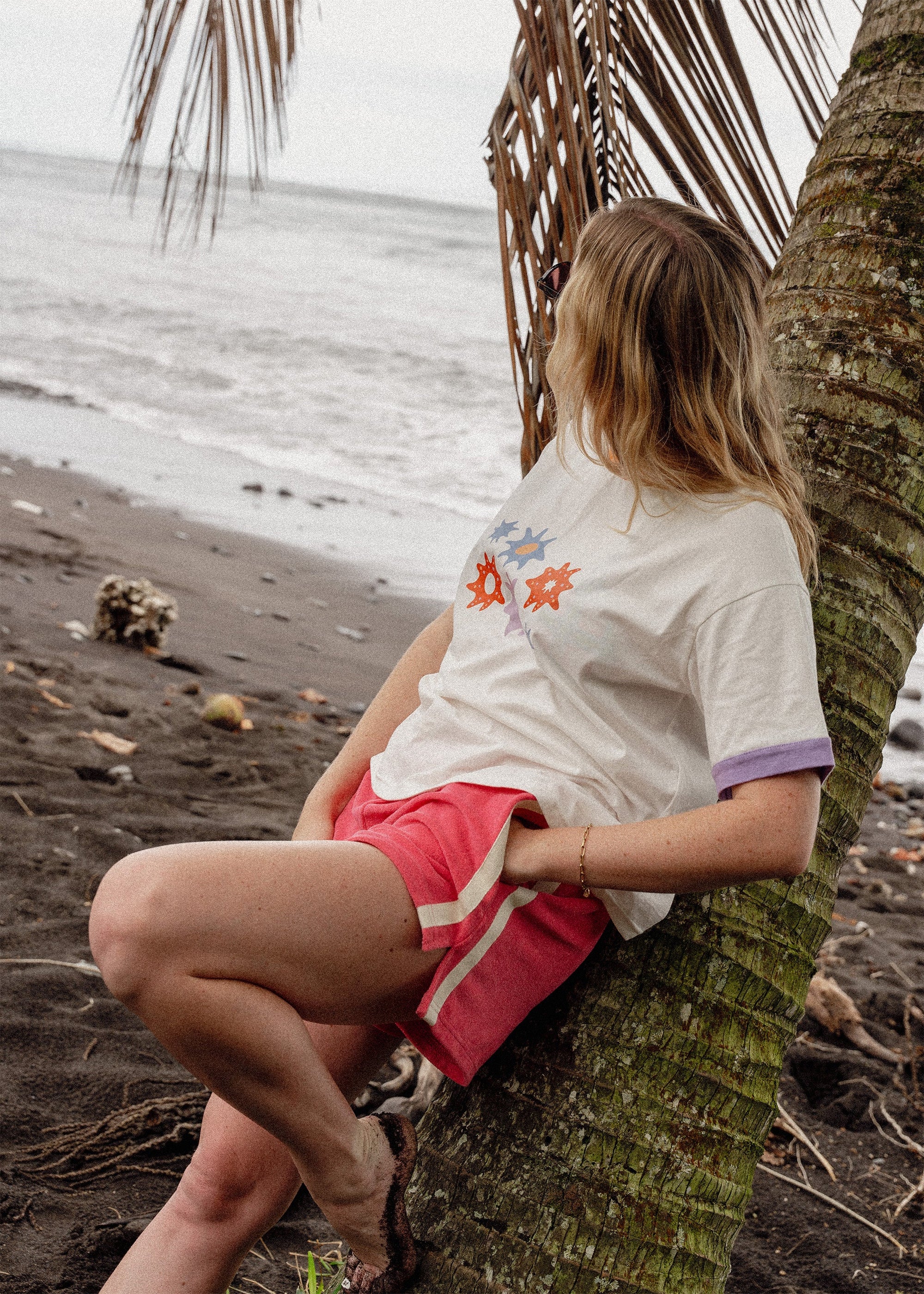 Terry Towelling Shorts in Strawberry - Atmosea