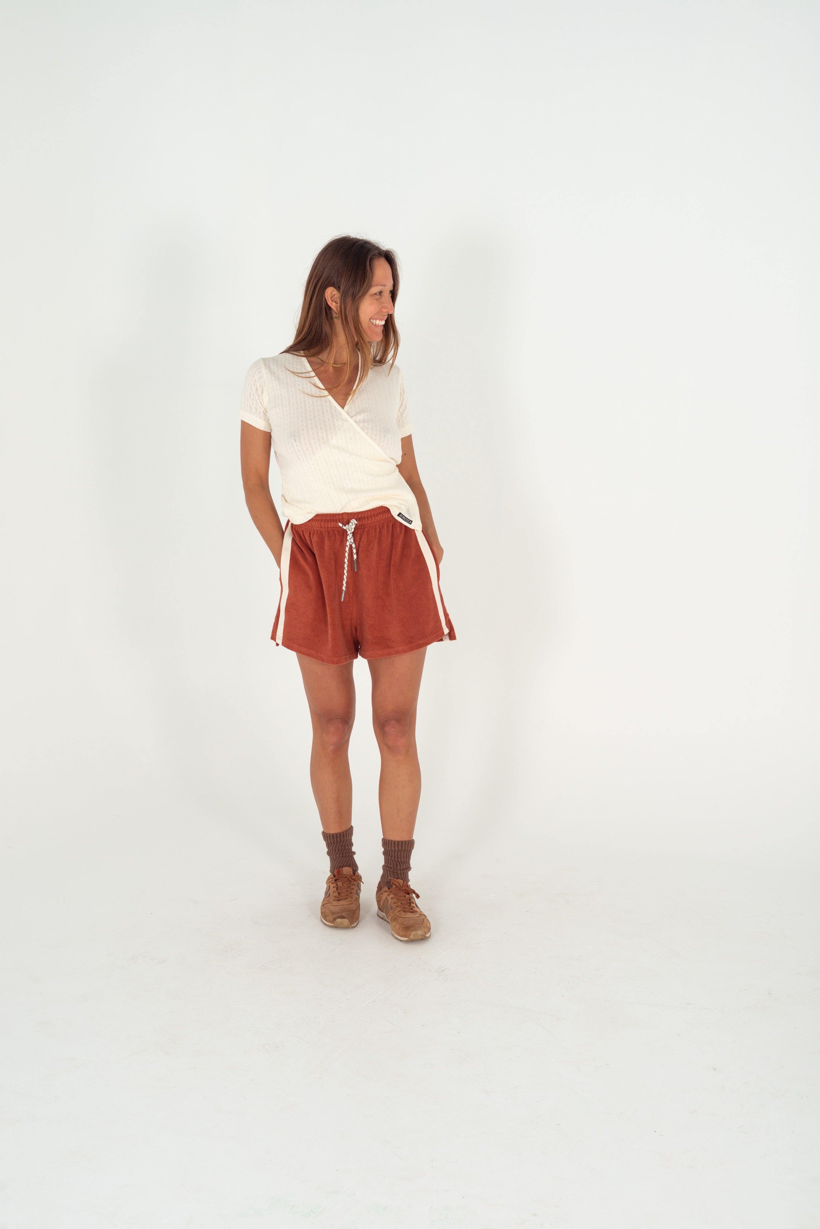 Terry Towelling Shorts Rust - Atmosea