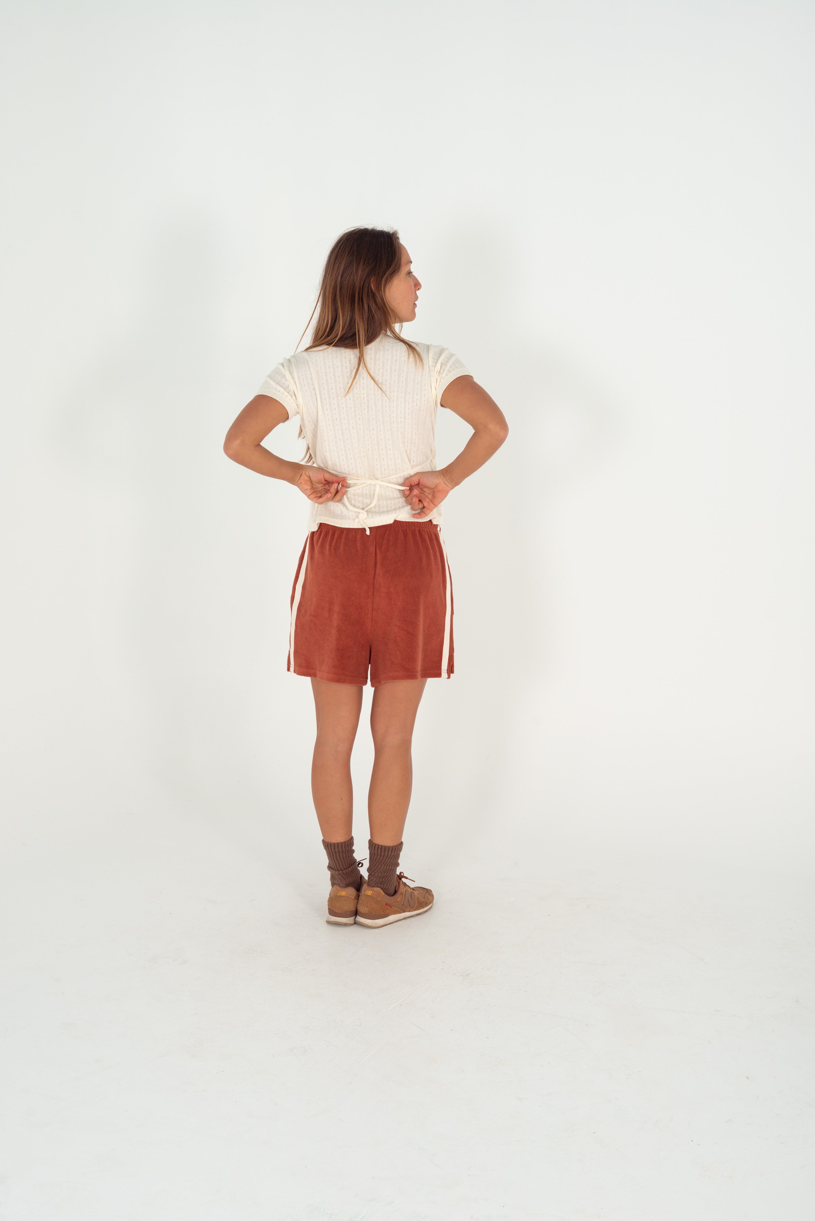 Terry Towelling Shorts Rust - Atmosea