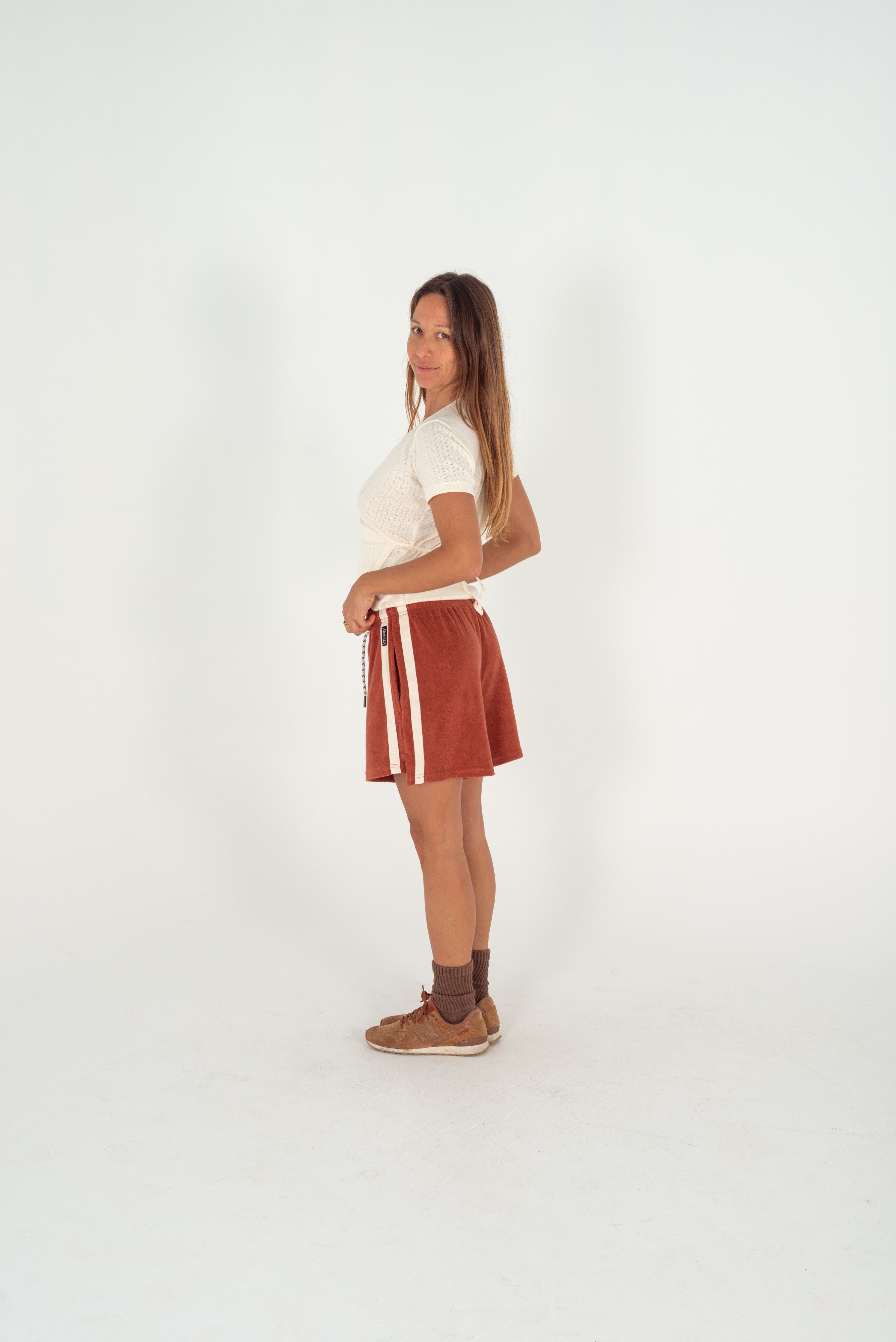 Terry Towelling Shorts Rust - Atmosea