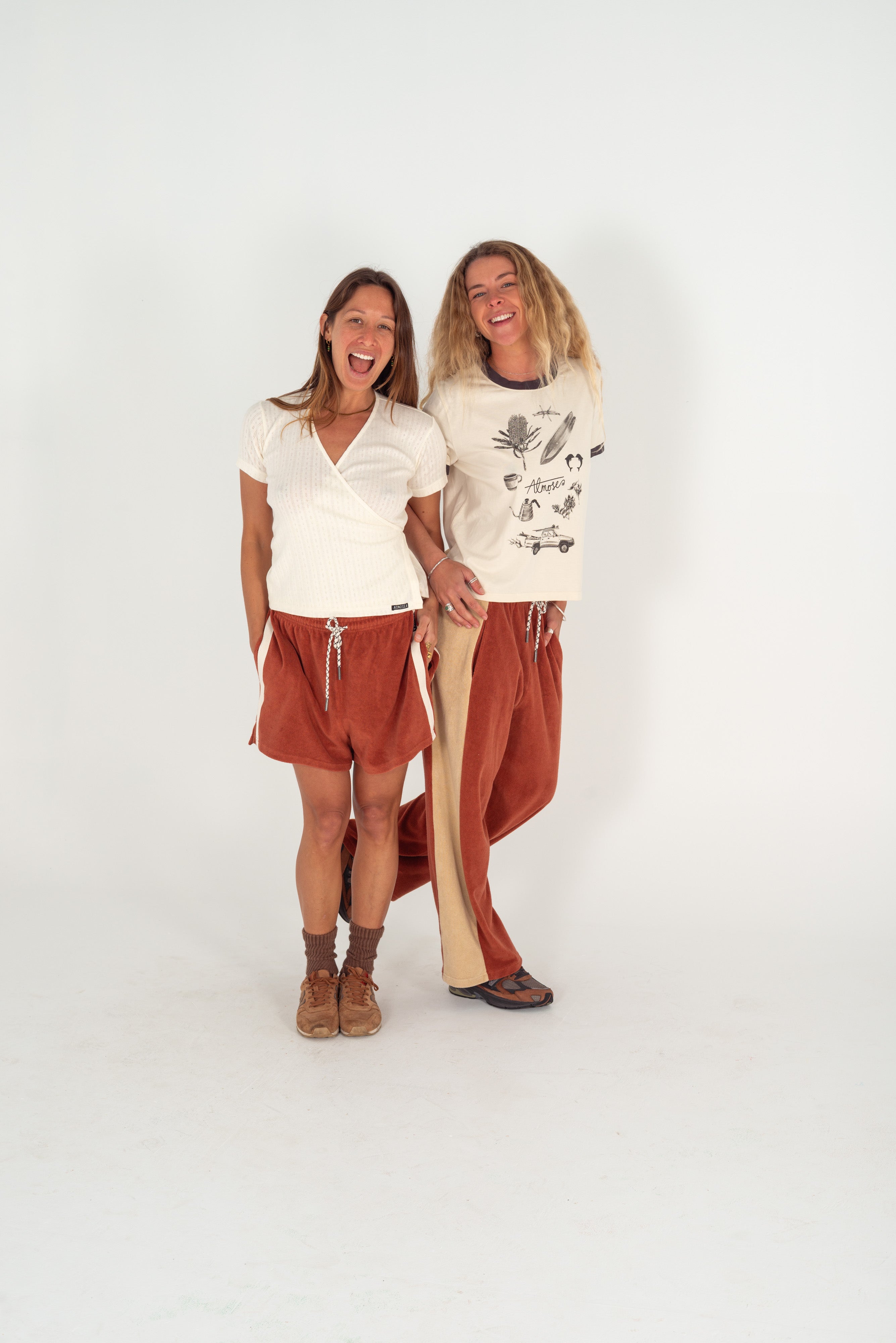 Terry Towelling Shorts Rust - Atmosea