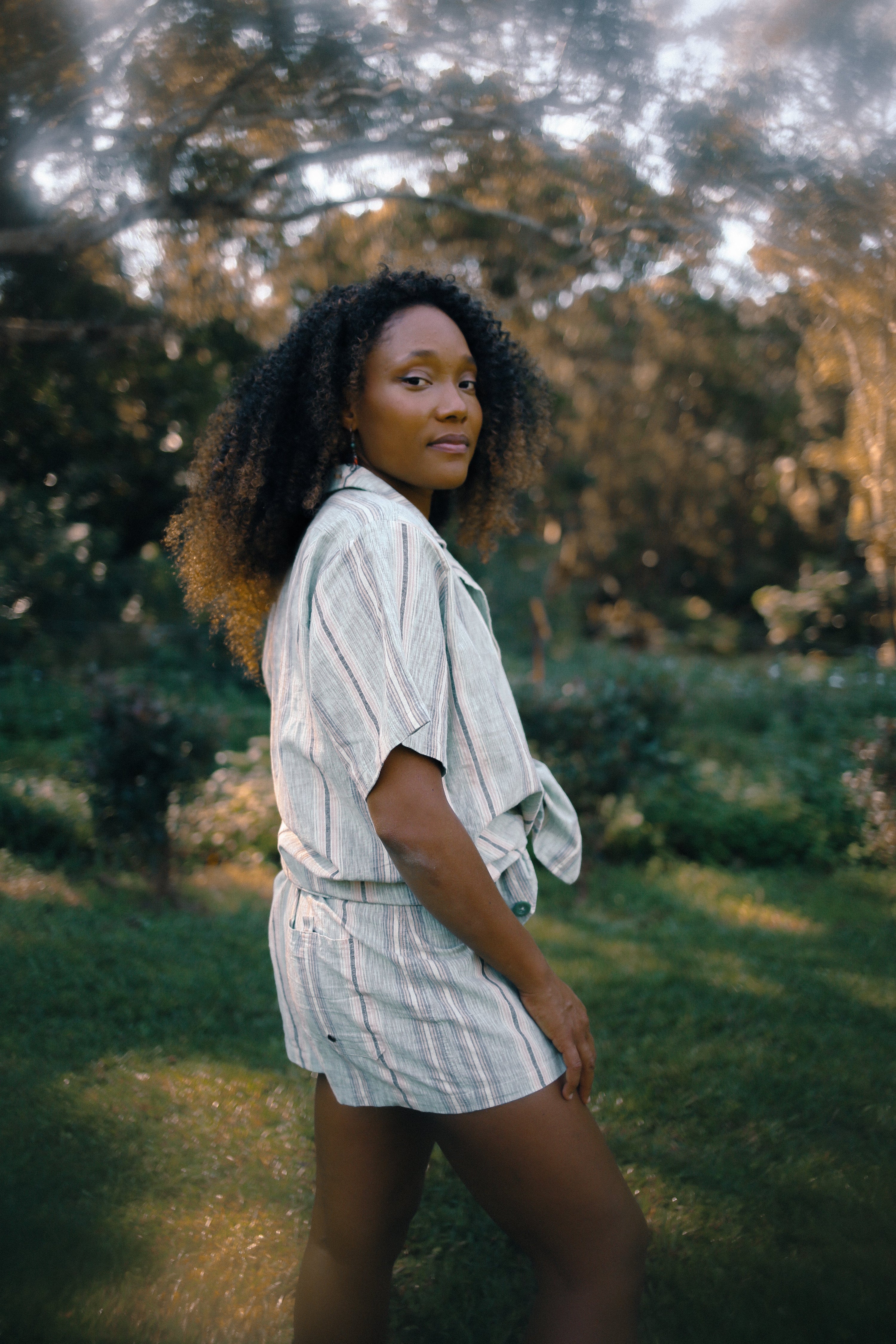 Unisex Shirt in Holiday Stripe - Atmosea