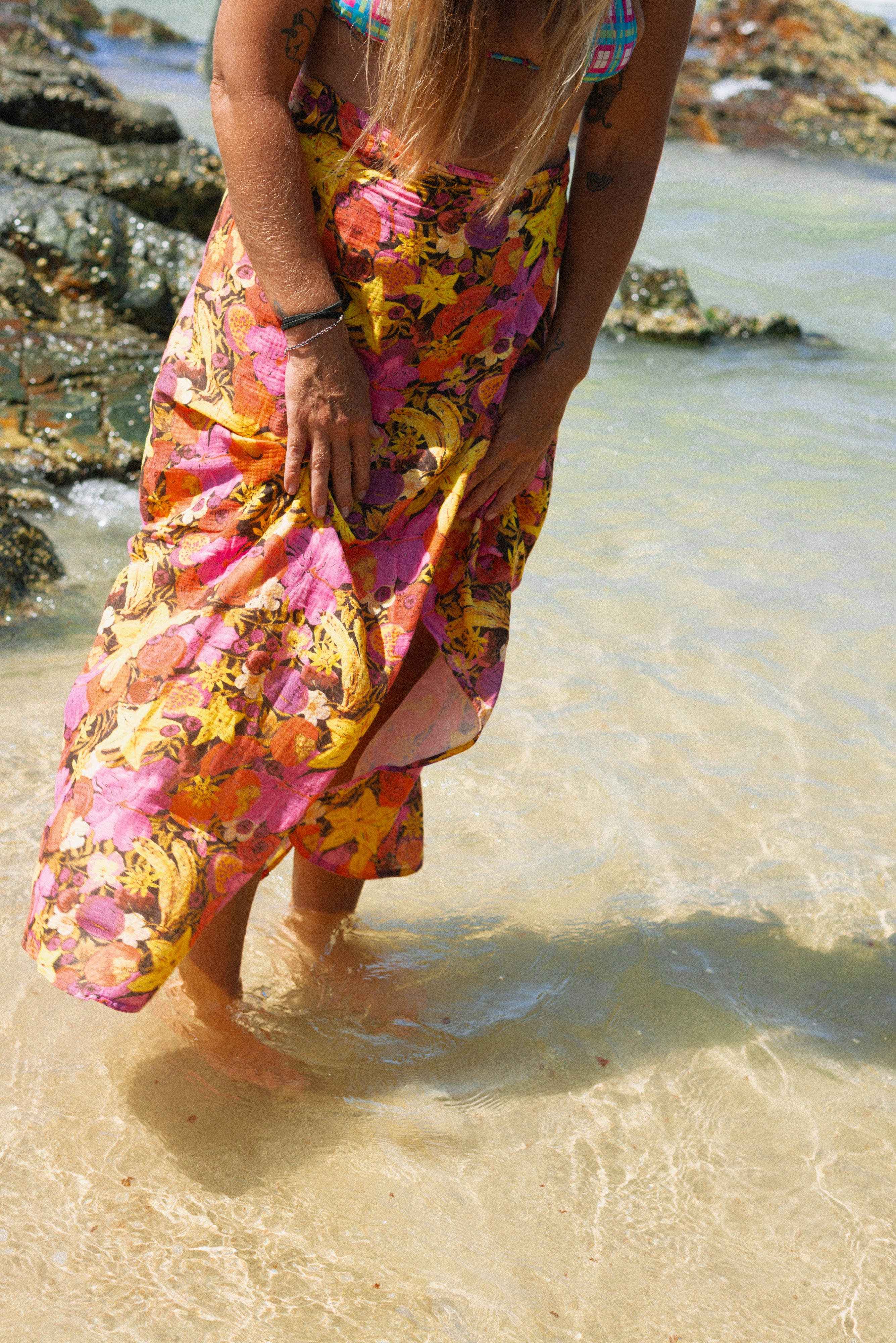Wrap Skirt in Fruity - Atmosea