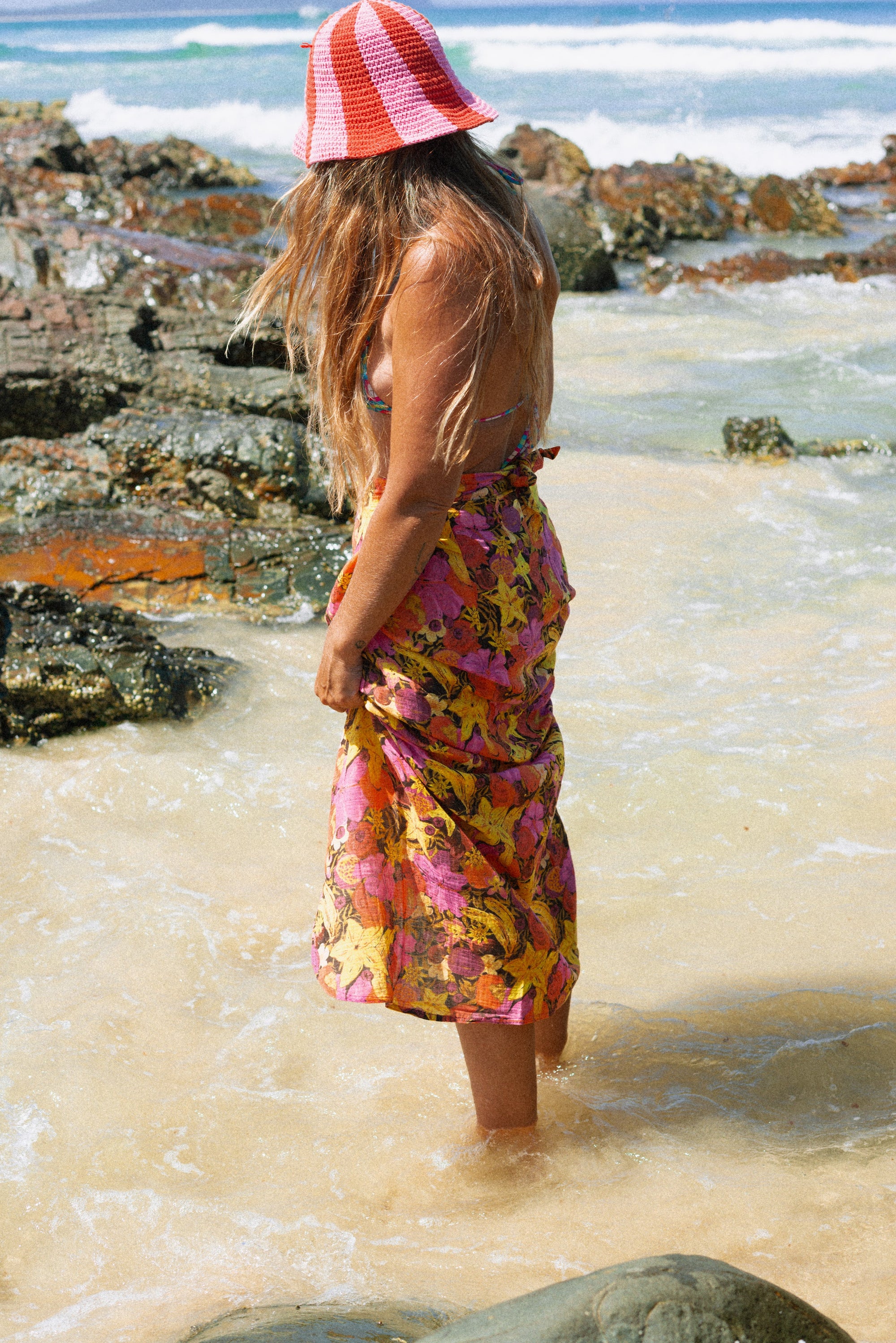 Wrap Skirt in Fruity - Atmosea