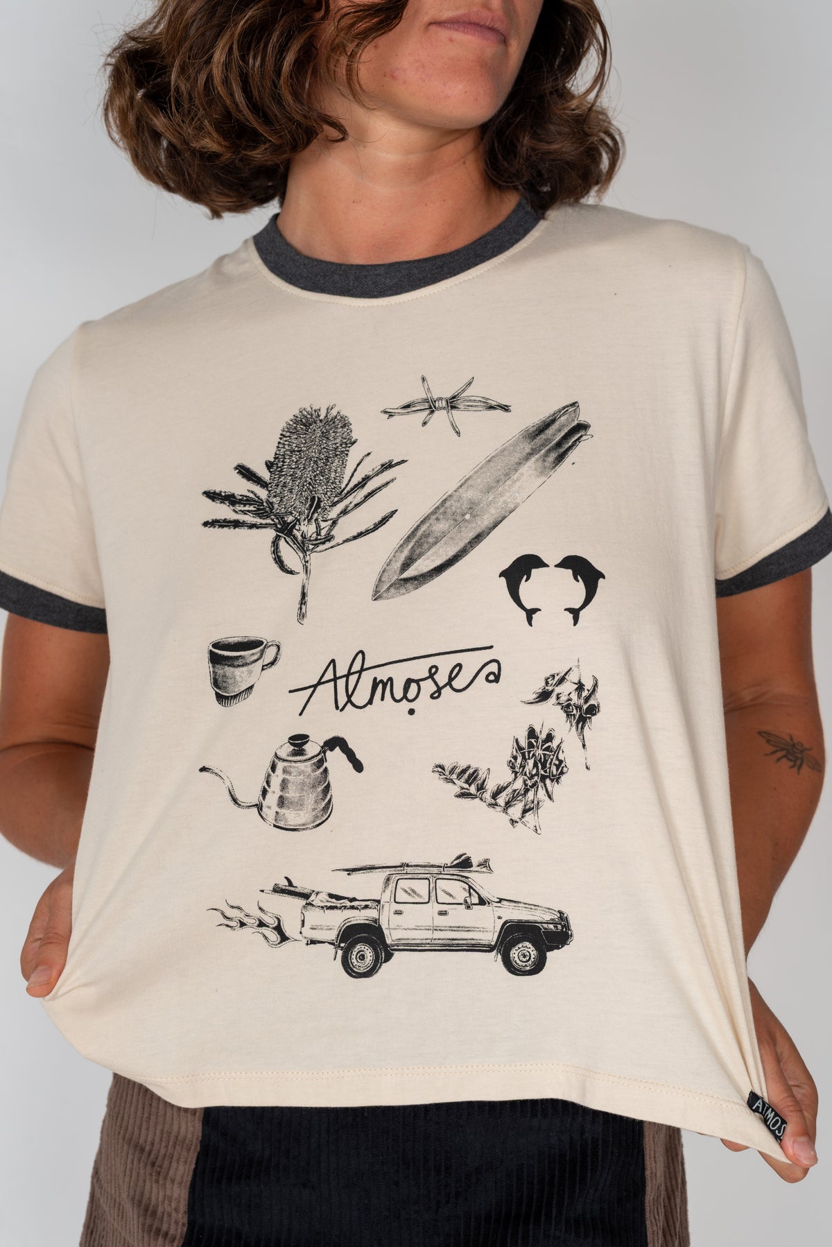 YAZ ARTIFACTS RINGER TEE - Atmosea