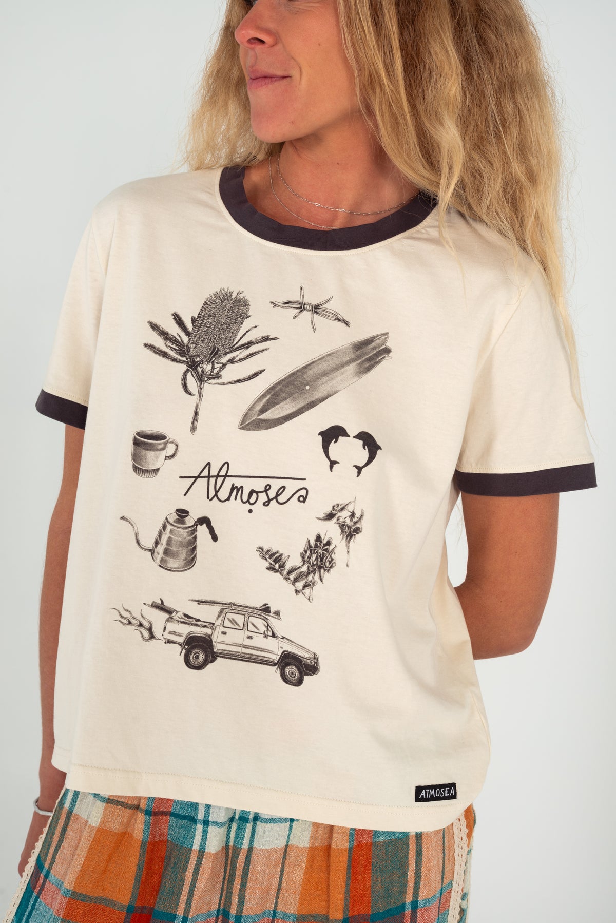 YAZ ARTIFACTS RINGER TEE - Atmosea